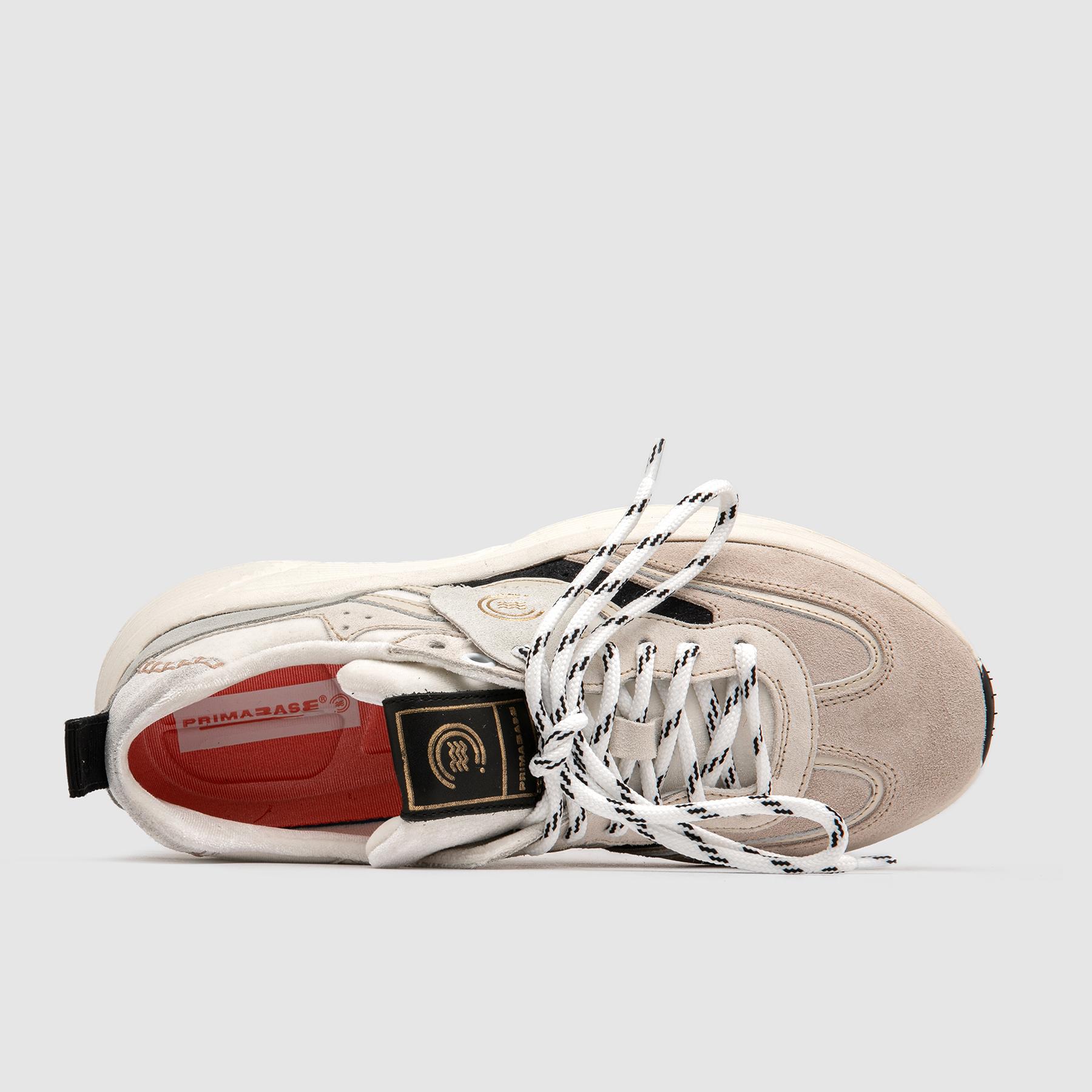 Primabase Fuji sneakers cuir gris confort