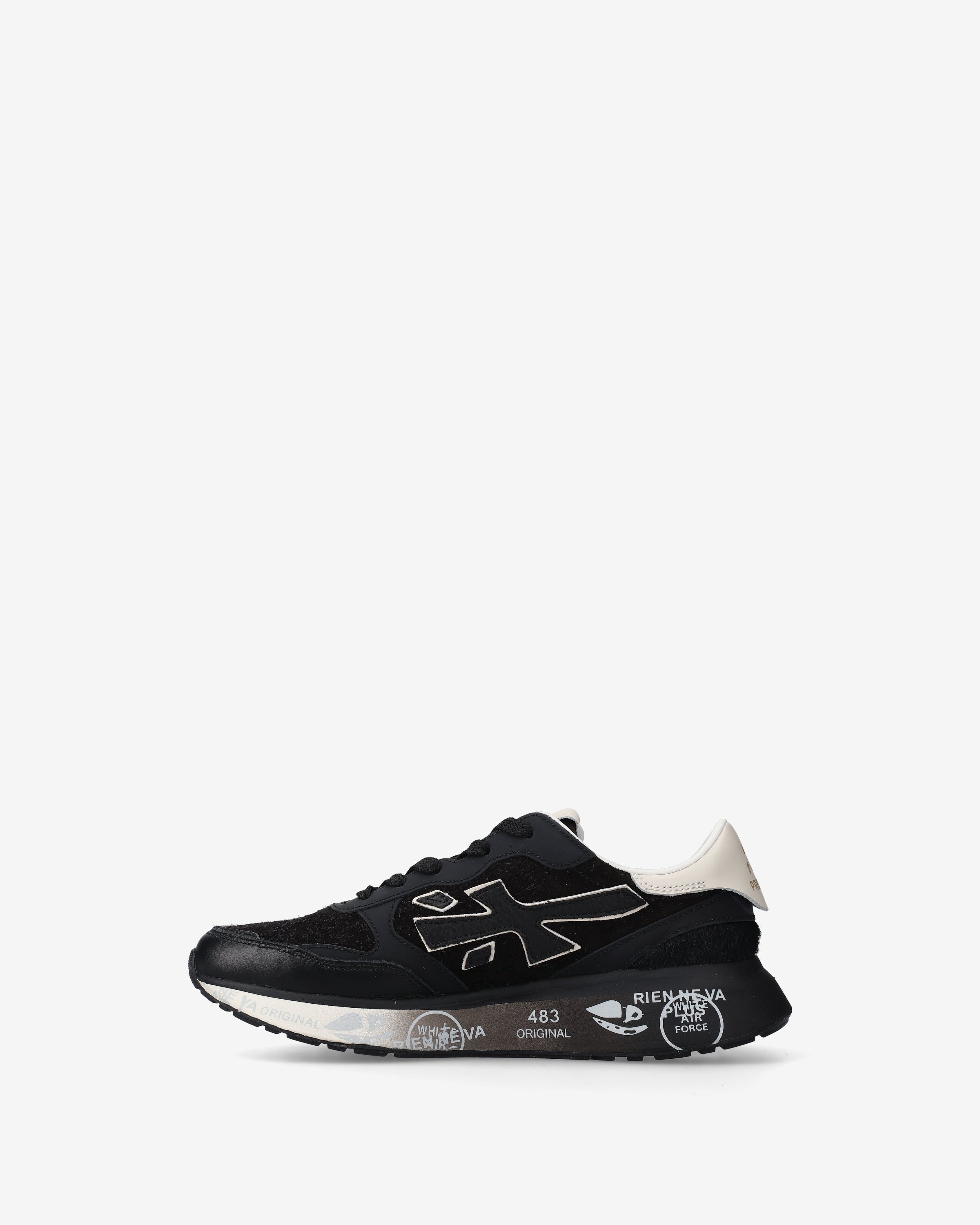 Premiata Lauryn 7803 baskets noir poney femme