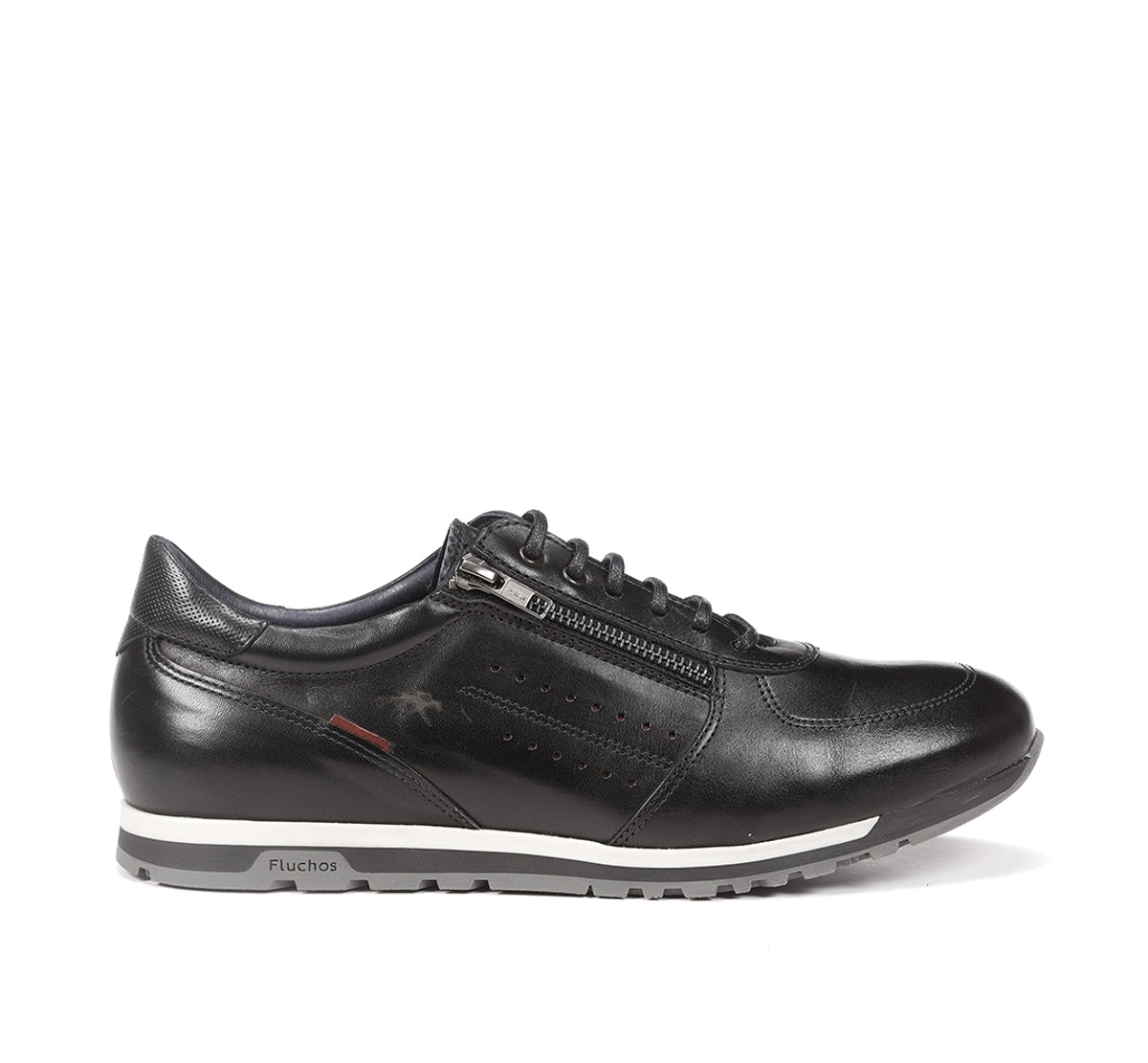 Fluchos Sander F0928 baskets homme noir cuir confort