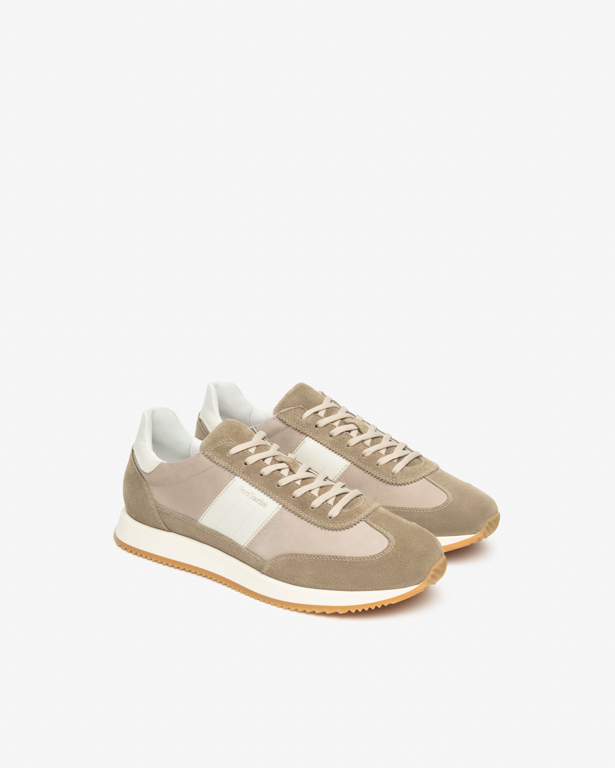 Nero Giardini Sneakers baskets cuir homme daim