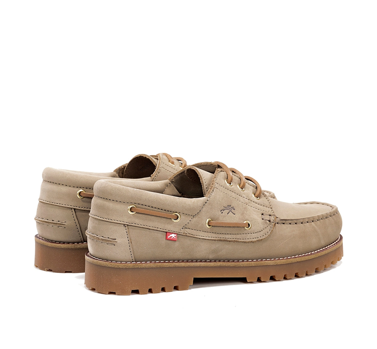 Fluchos Scott F0054 chaussure bateau taupe homme