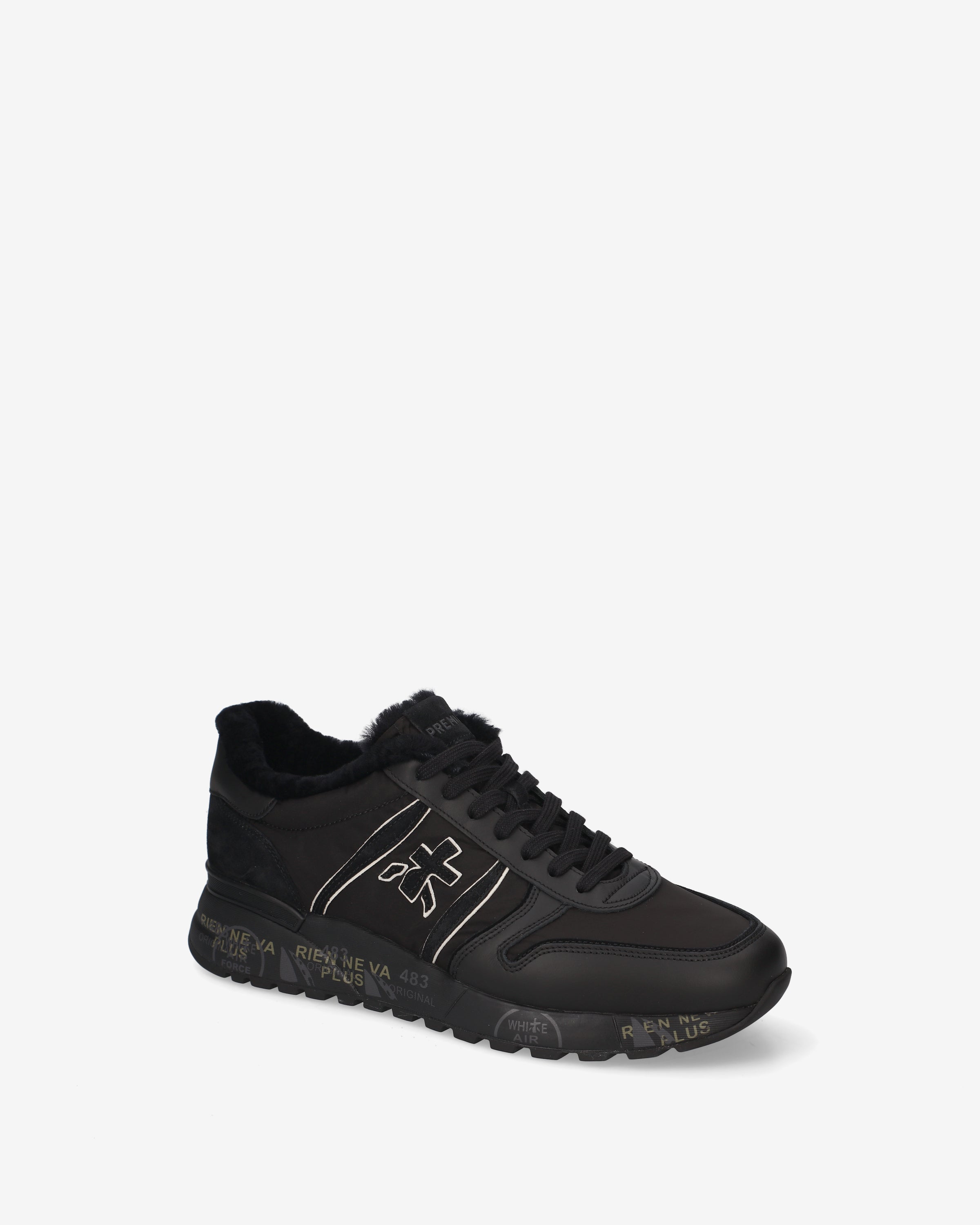 Premiata Lander 8655M sneakers cuir homme fourrure