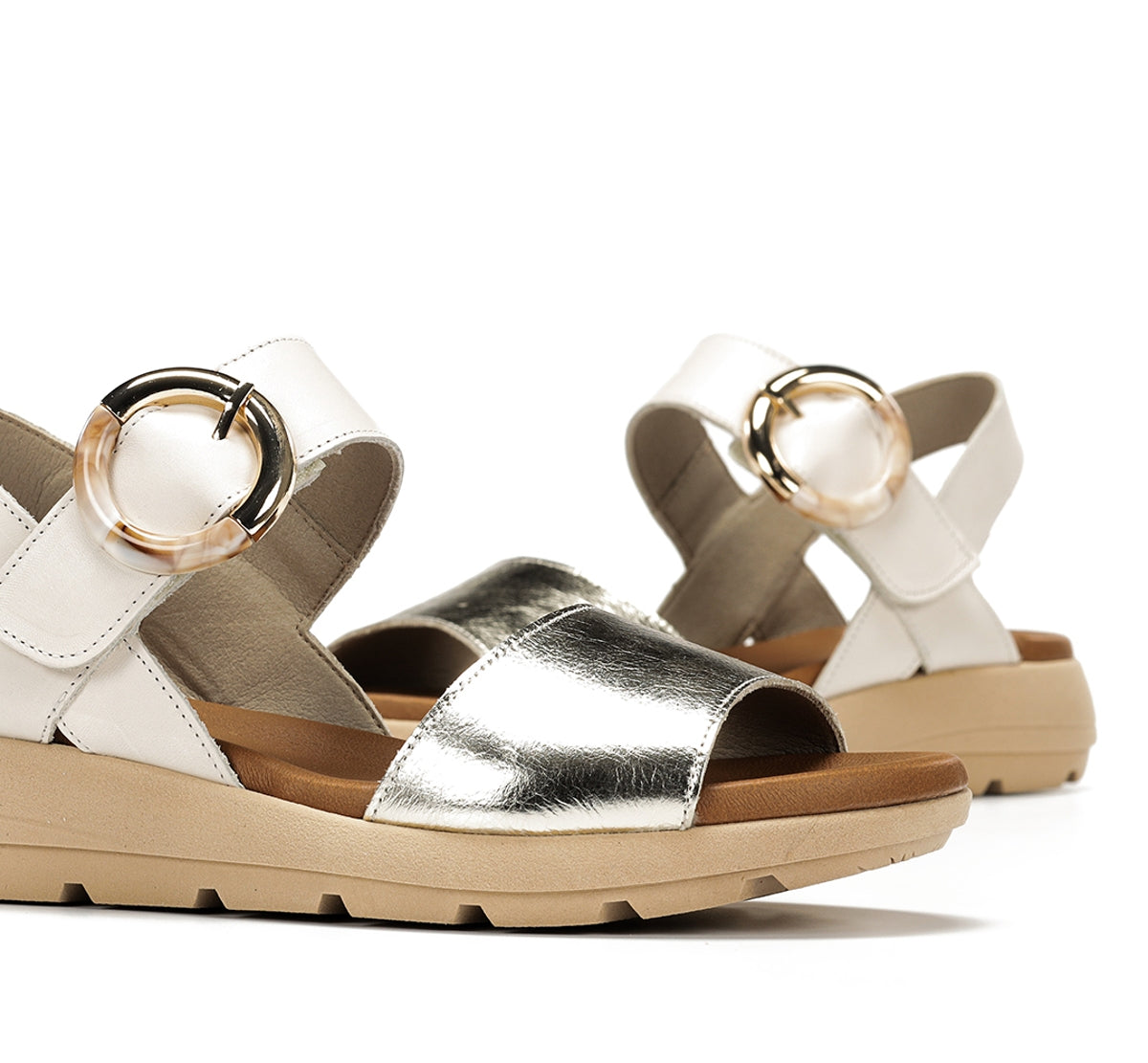 Dorking Gandia D9523 sandale blanche femme légère