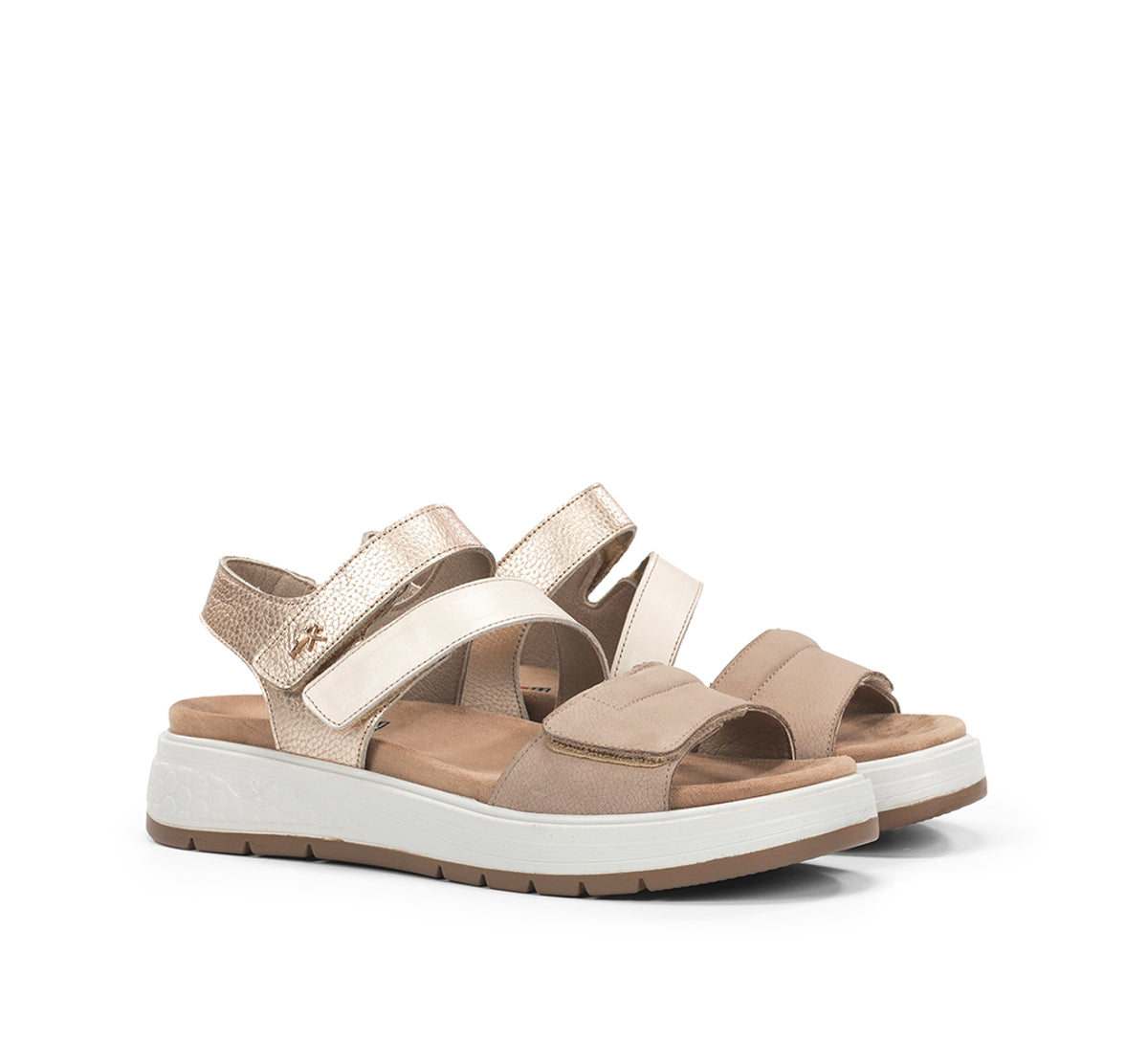 Fluchos Street F2165 sandale taupe femme cuir