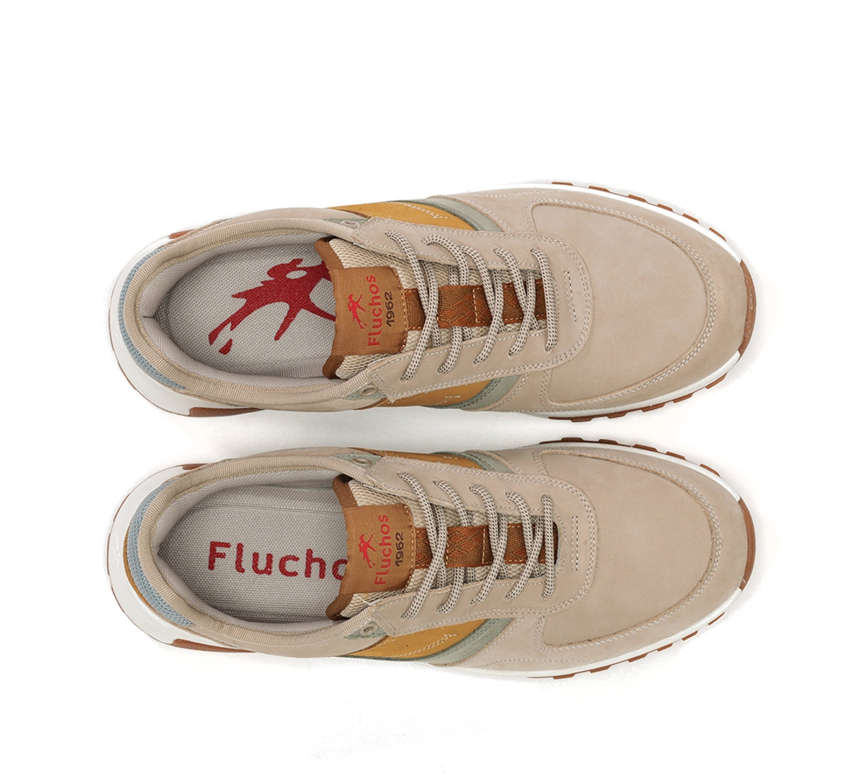 Fluchos Arion F2012 baskets homme taupe confort