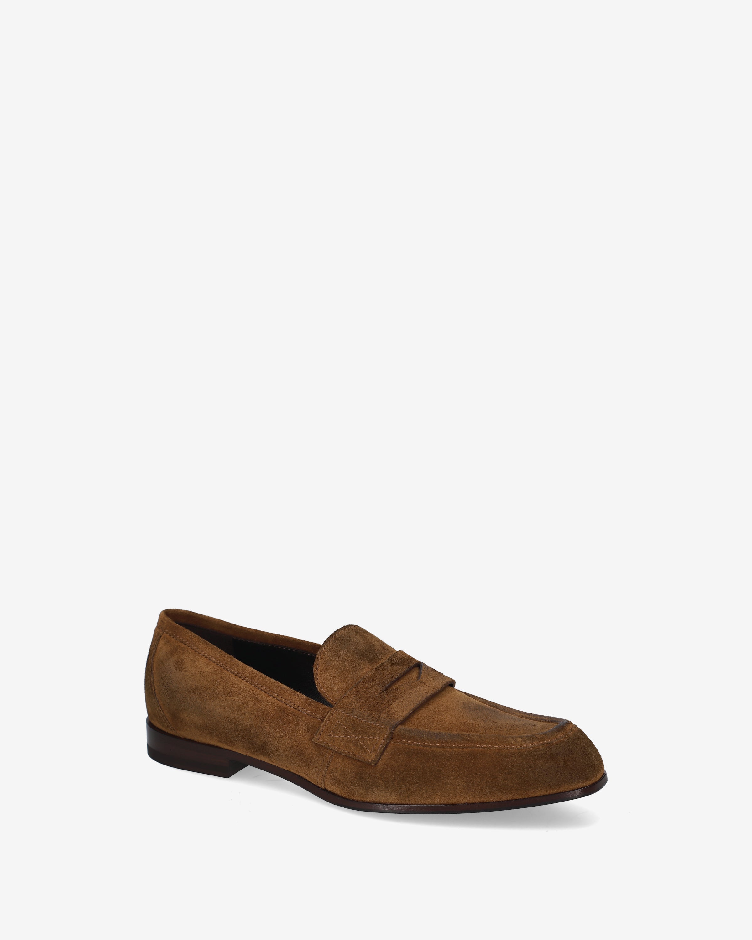 Premiata Tobacco mocassins daim tabac femme