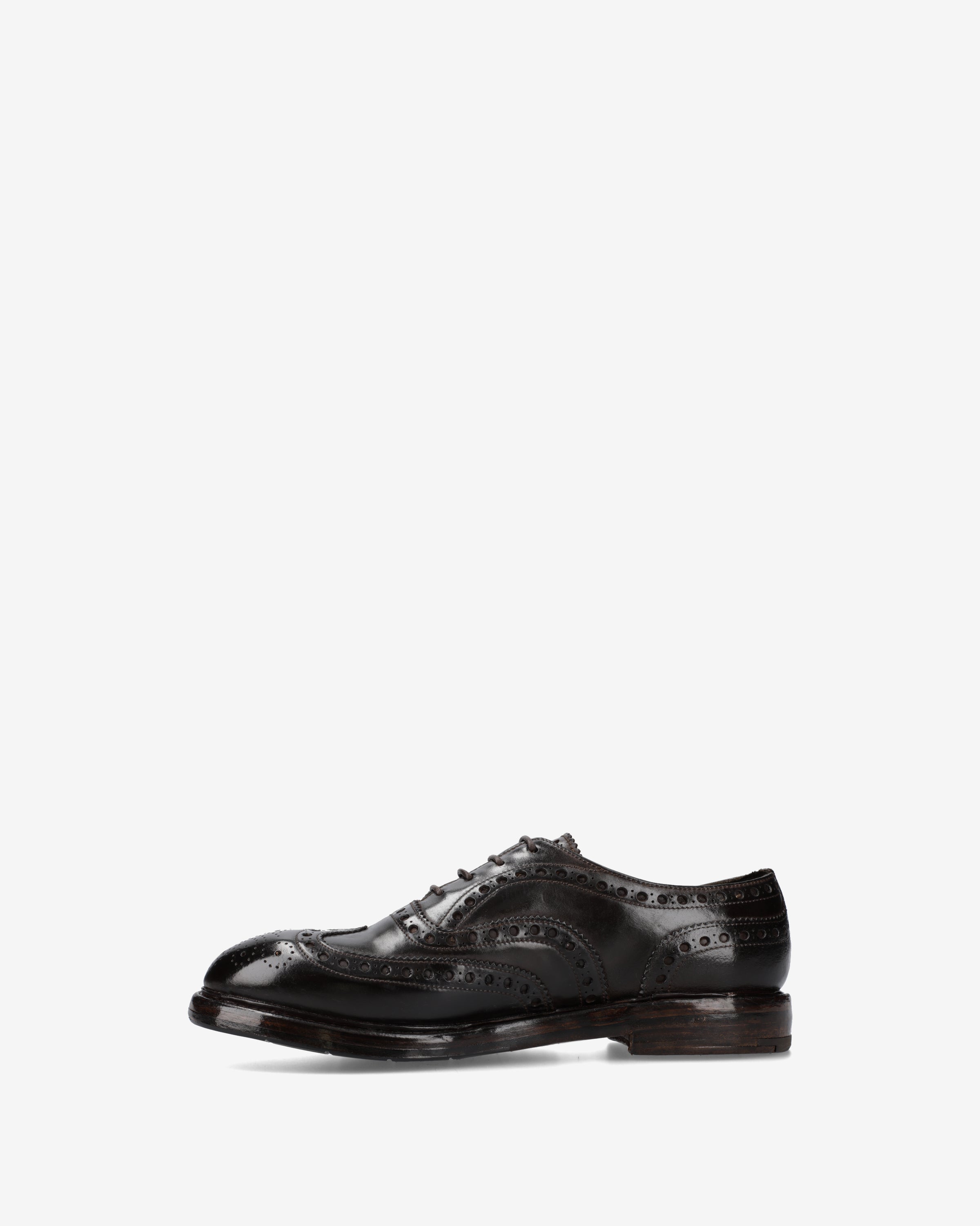 Premiata Oxford Brogue derby cuir cordovan noir