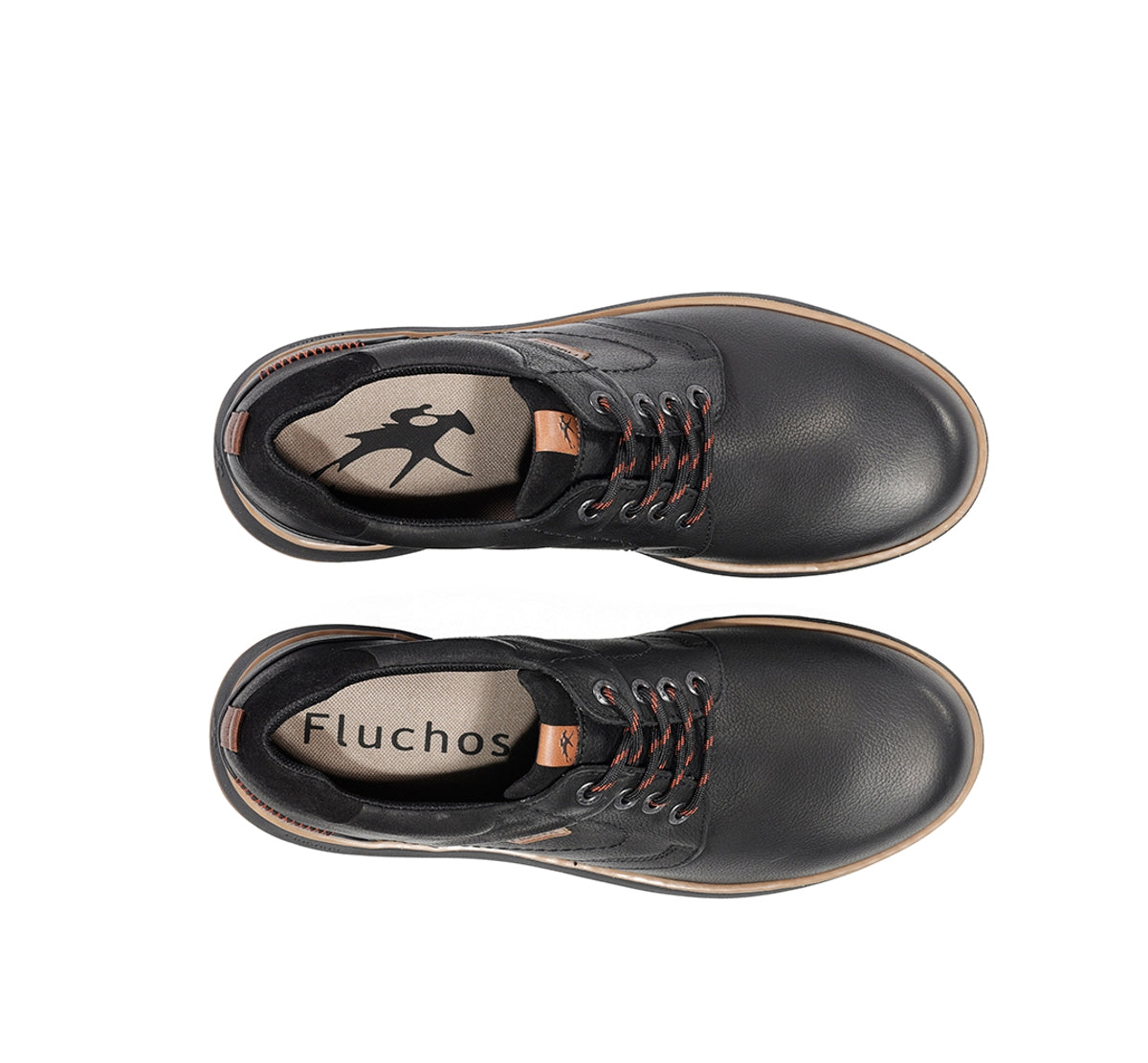 Fluchos Wildford F2535 chaussures noir homme cuir