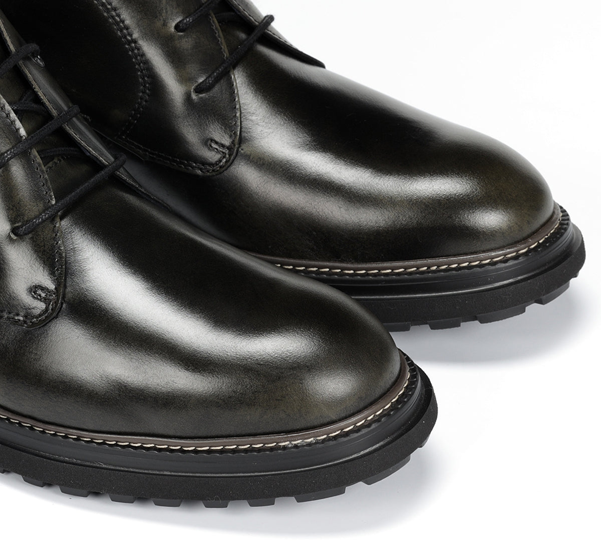 Fluchos Lincon F2055 Bottines Vert Homme Cuir