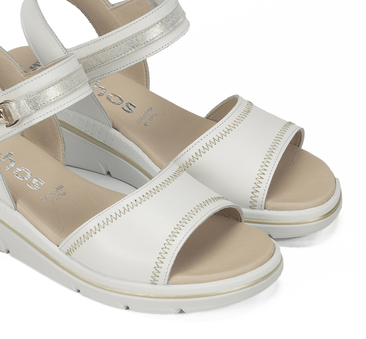 Fluchos Fire F2427 sandale femme blanche cuir
