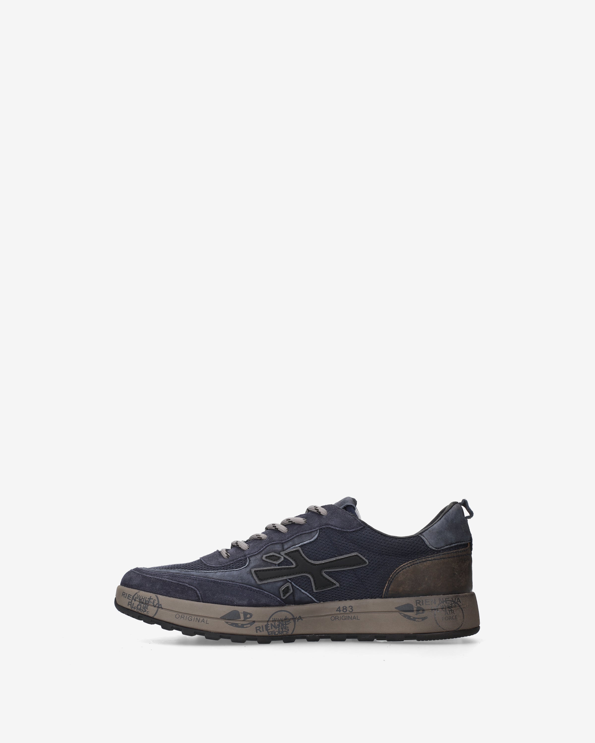 Premiata Nous 8460 baskets homme bleu marine cuir