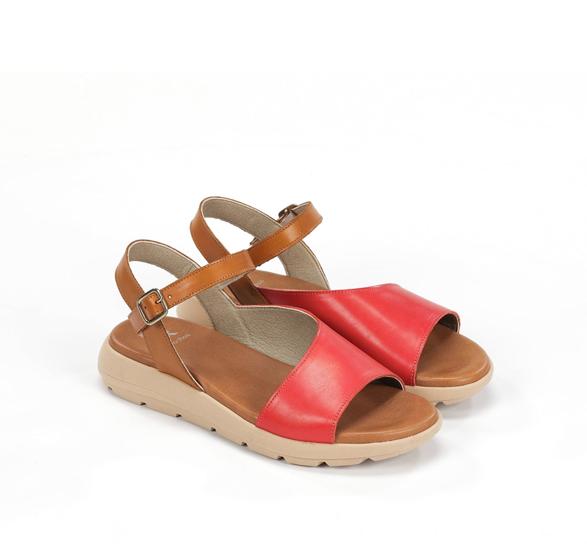 Dorking Gandia D9463 sandales femme rouge léger