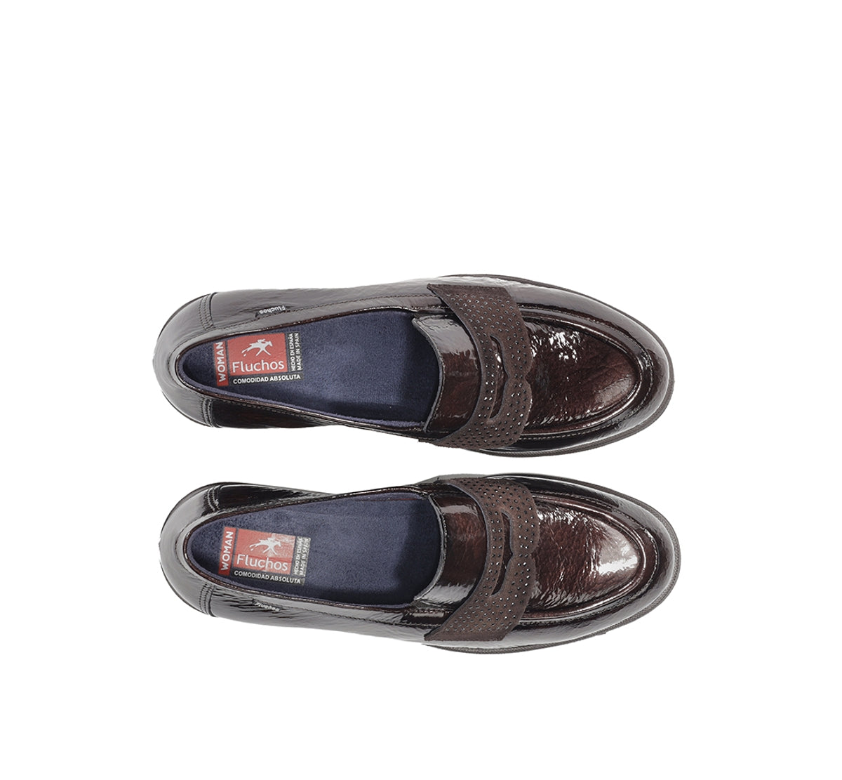 Fluchos Fugaz F2517 mocassin femme marron à talon