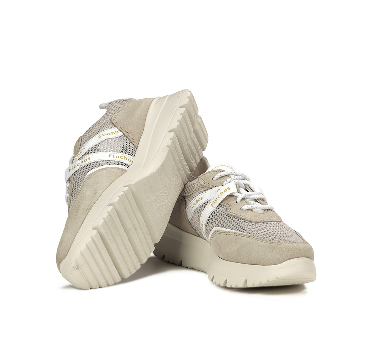 Fluchos Eira F1683 baskets femme taupe lacets