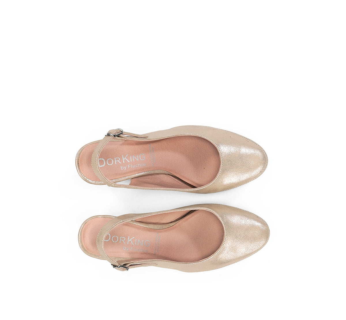 Dorking by Fluchos Blesa D5833 escarpin doré talon moyen