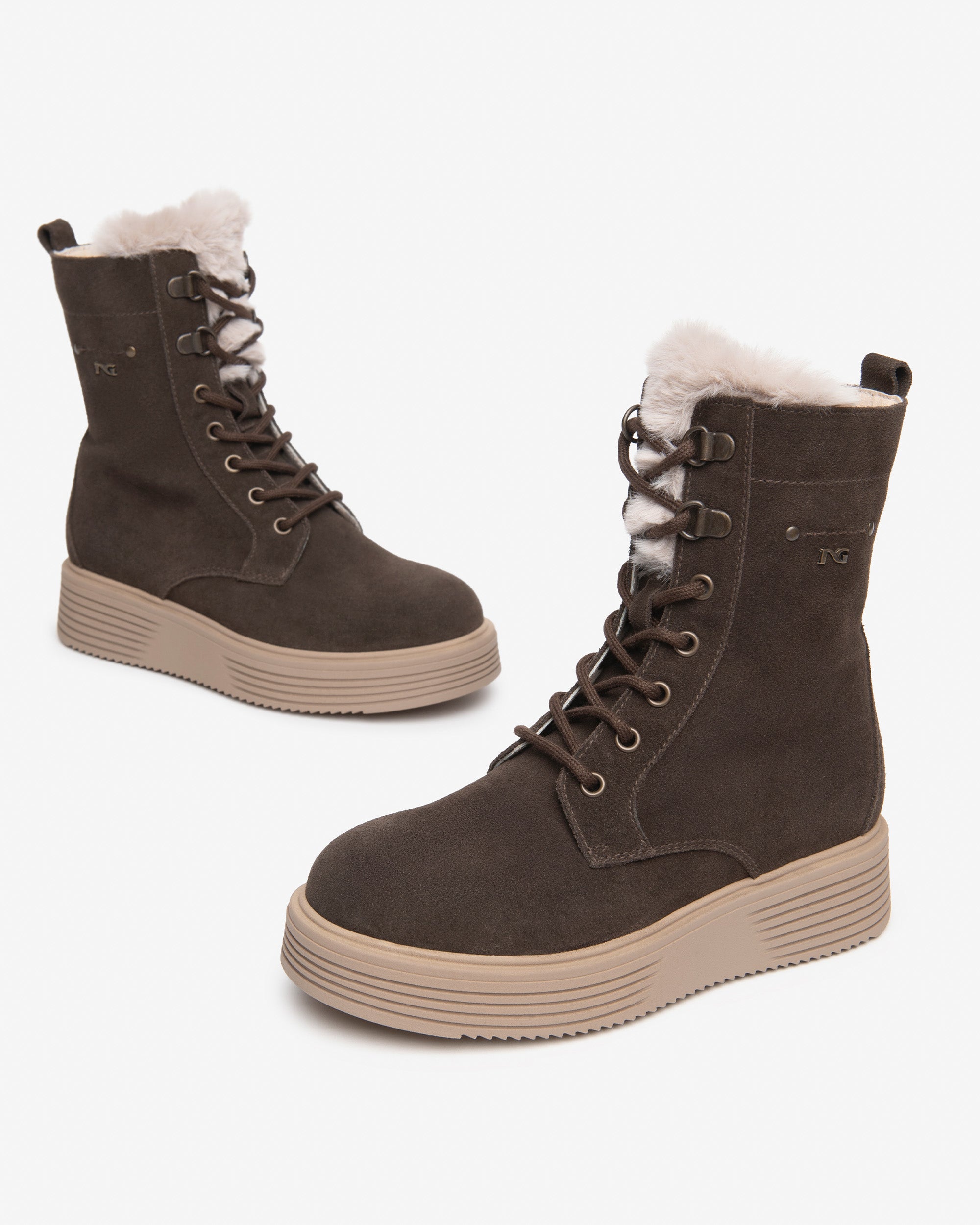Nero Giardini Combat Boots bottines fille daim pointure 36
