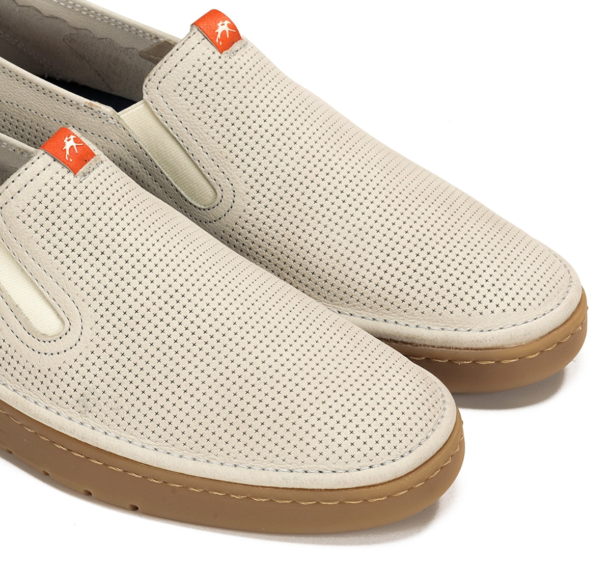 Fluchos Leo F1946 slip on homme taupe cuir souple