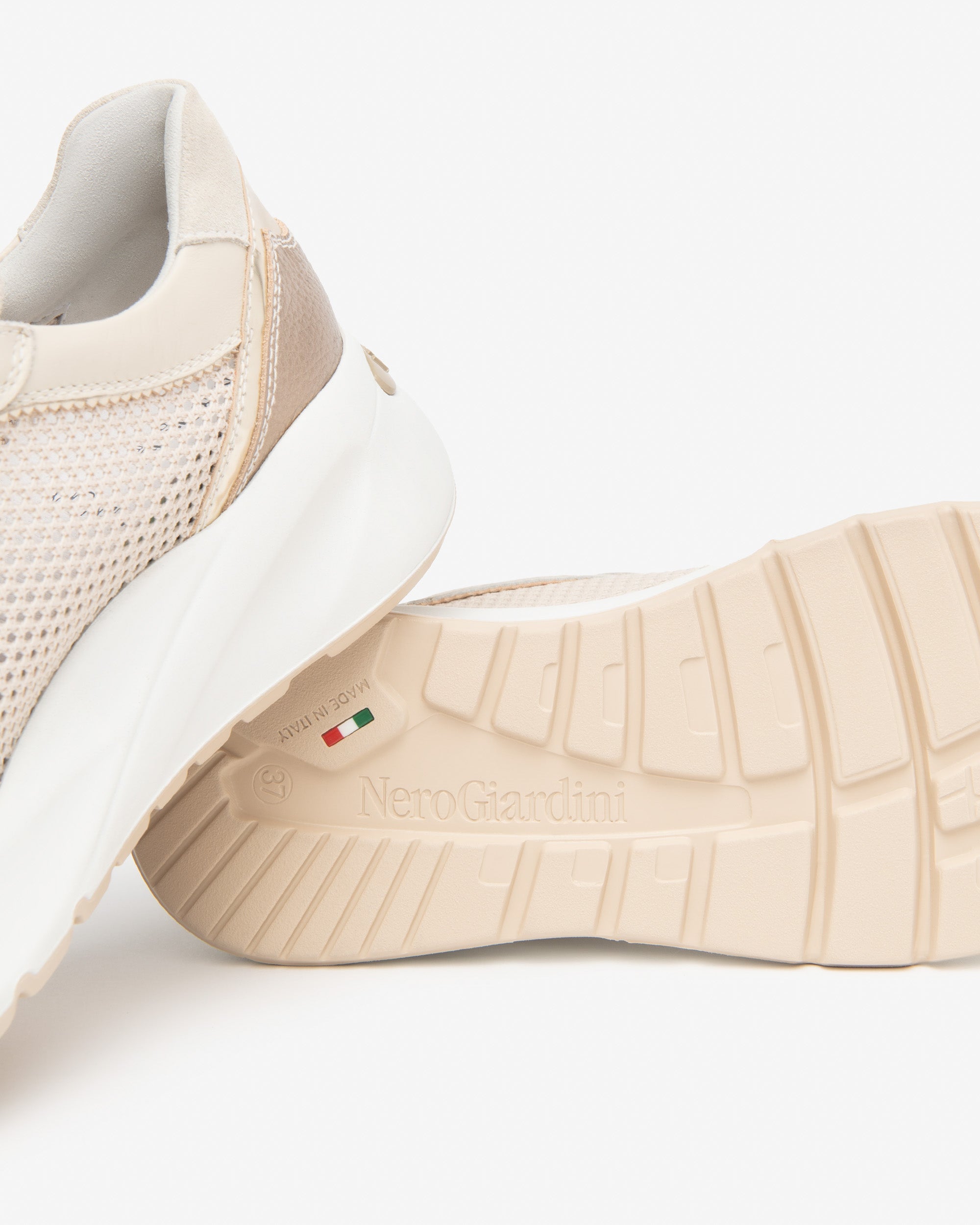 Nero Giardini Sneakers basket cuir femme toile 35-41