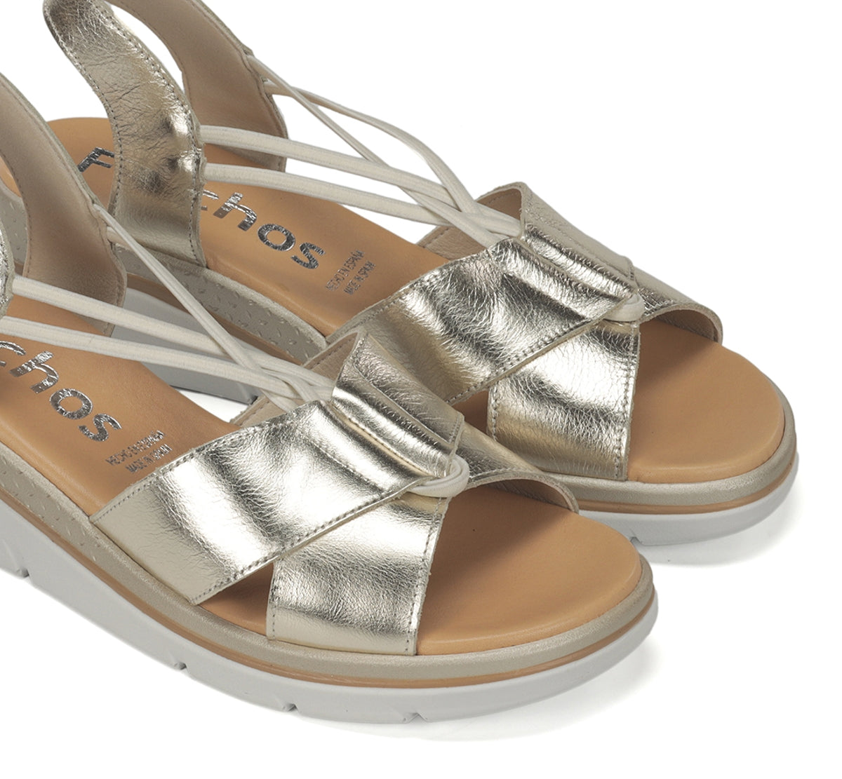 Fluchos Fire F2429 sandales femme doré compensées