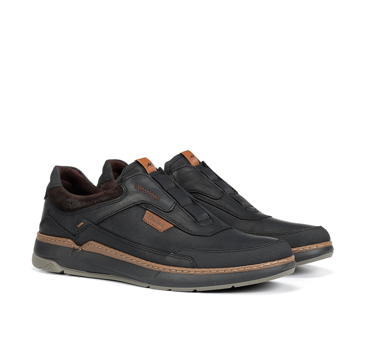 Fluchos Jeff F2278 baskets noir homme à lacets