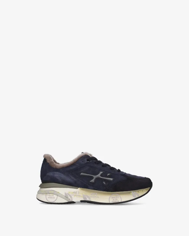 Premiata Moerun 7776M Sneakers Bleu Nuit Fourrée