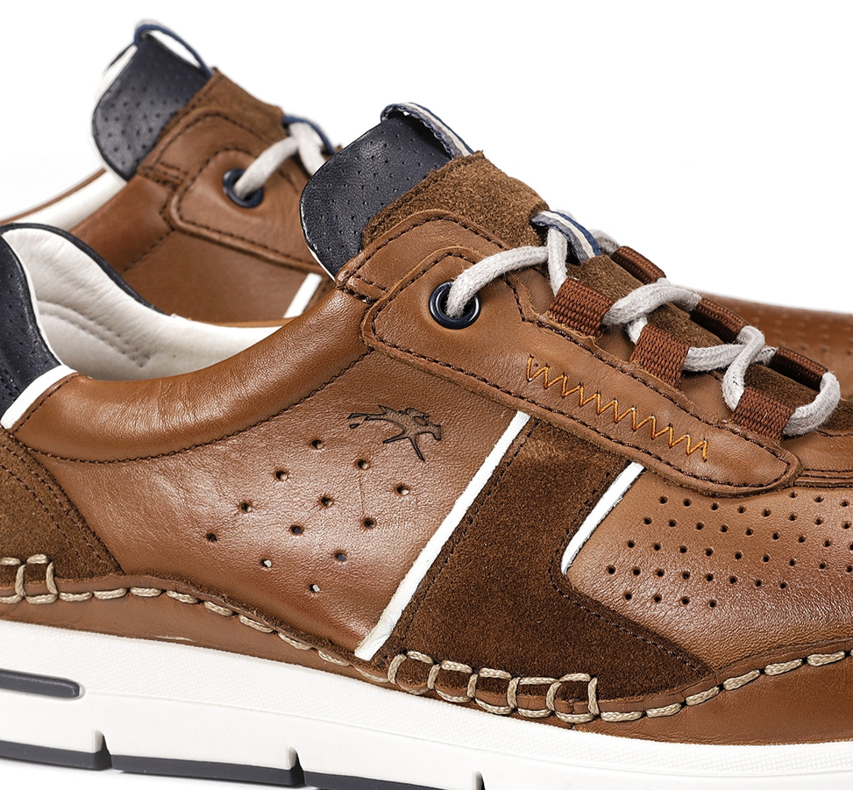 Fluchos Yannic F1442 basket homme marron à lacets