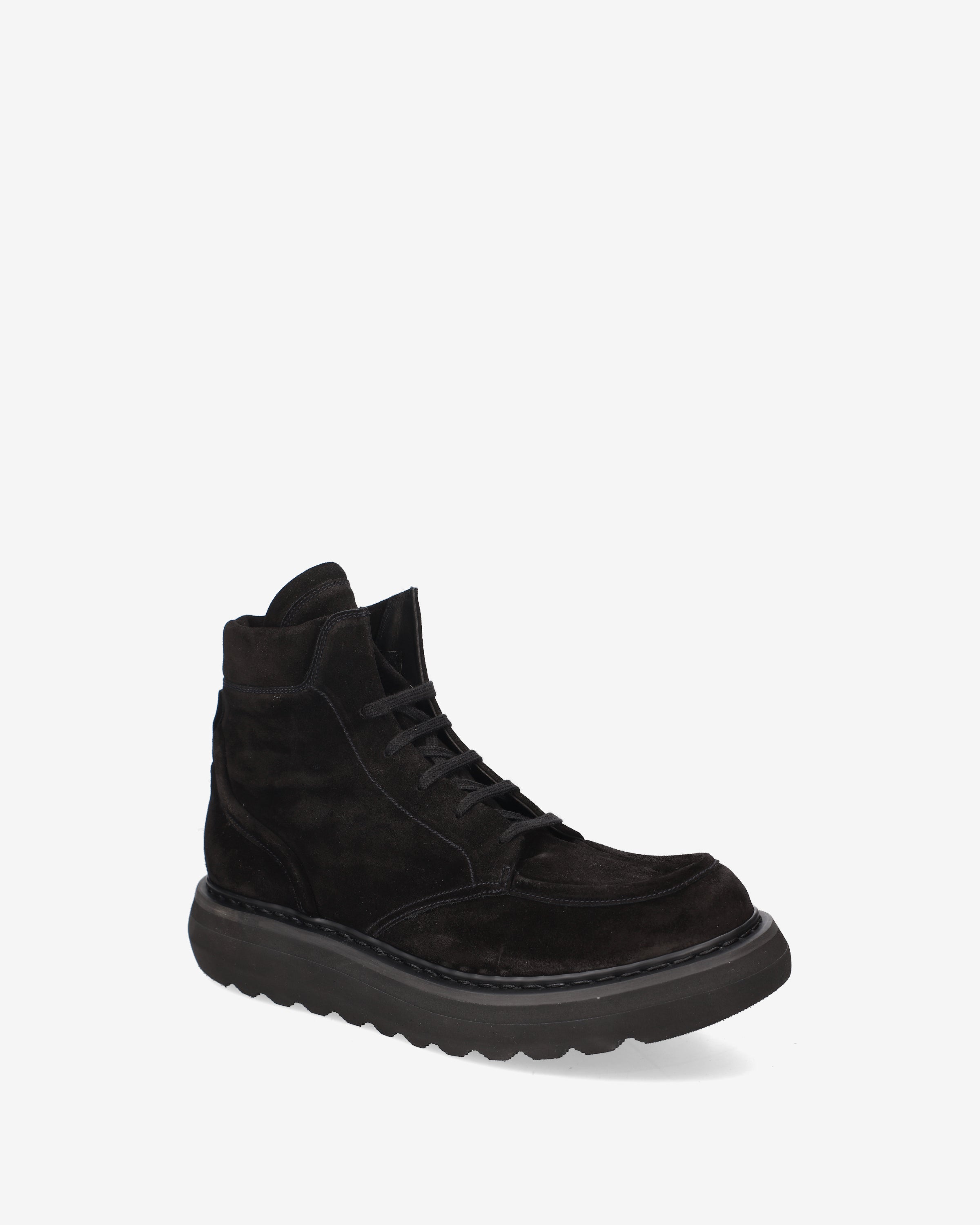 Premiata Boots Combat Daim Noir Homme