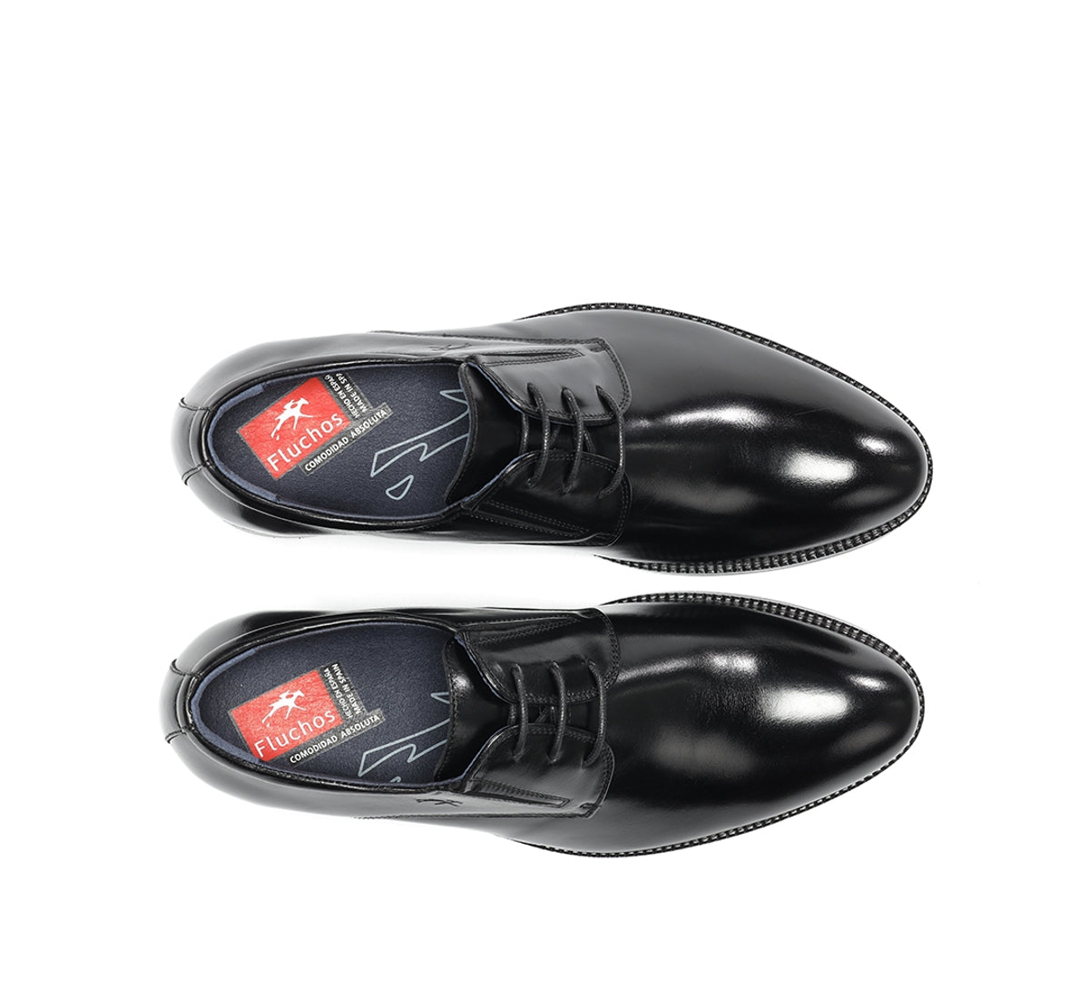 Fluchos Robert F2160 chaussures homme noir cuir
