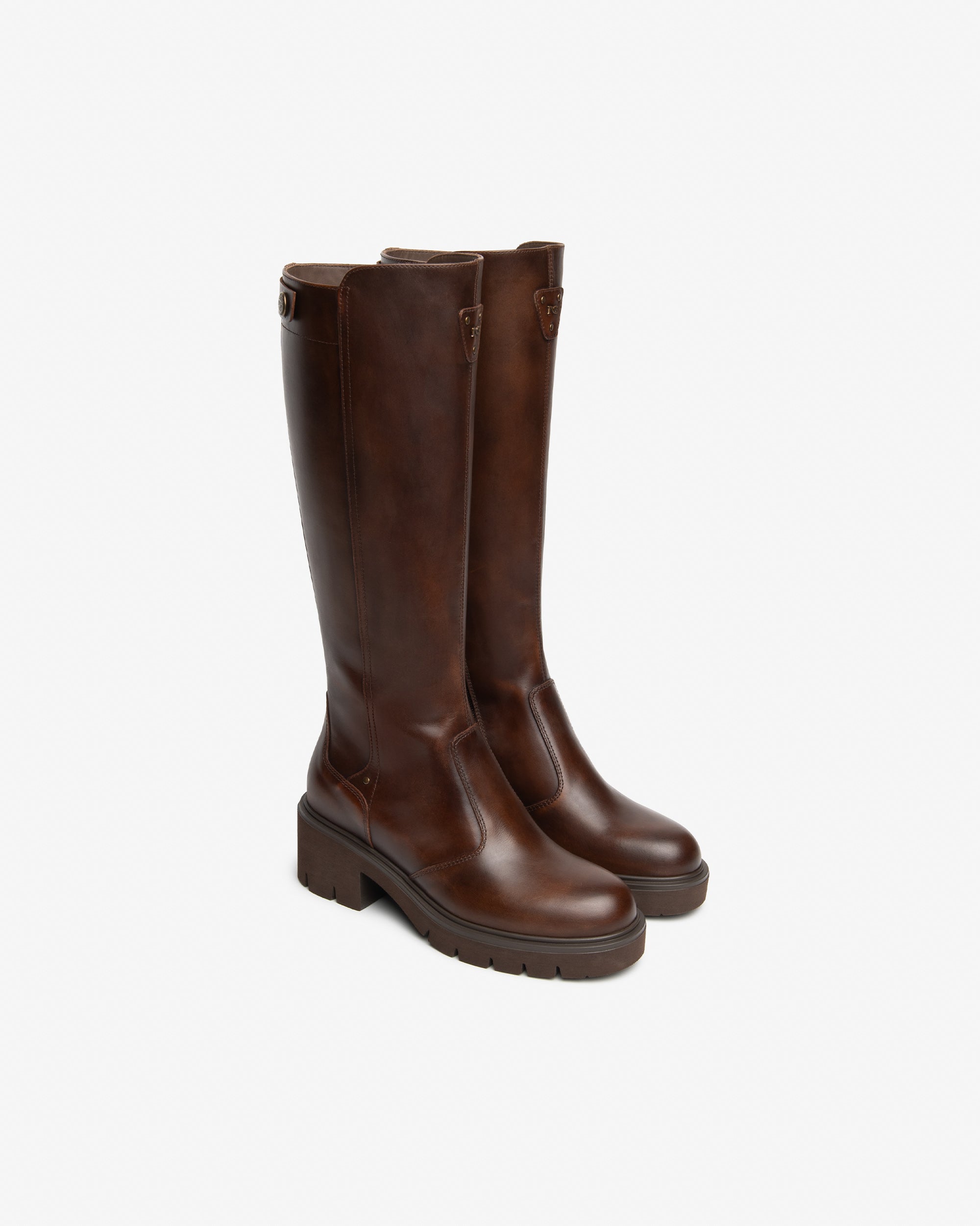 Nero Giardini Boots bottes cuir femme talon 60 mm