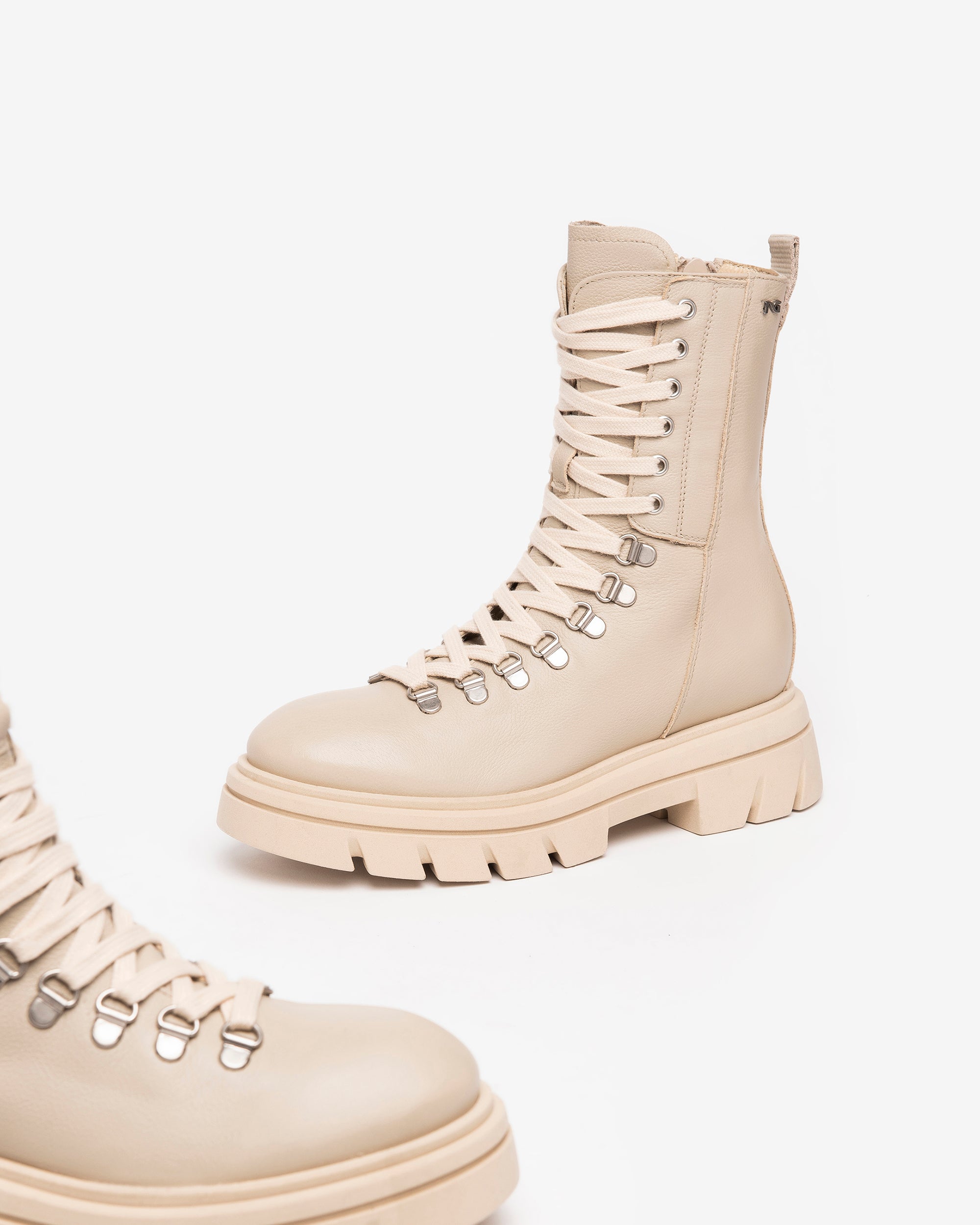 Nero Giardini Combat Boots femme cuir hiver