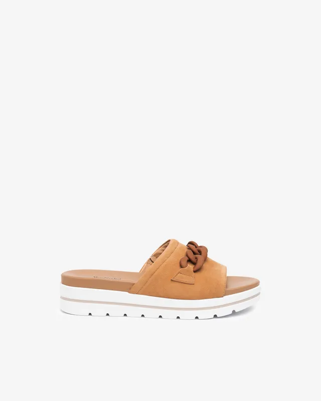 Nero Giardini Slippers mules cuir femme chaîne 38