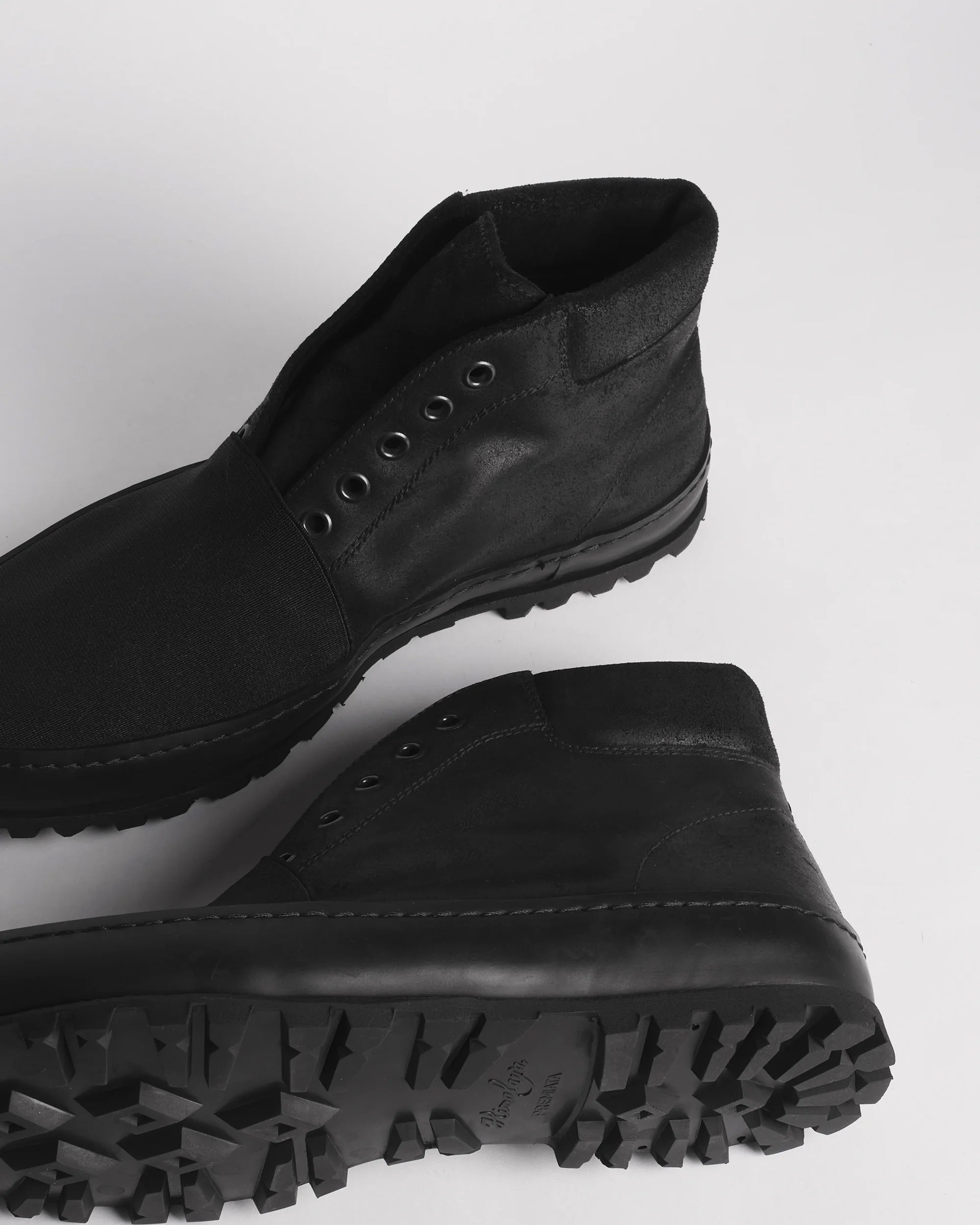 Premiata 010 boots homme daim sans lacets