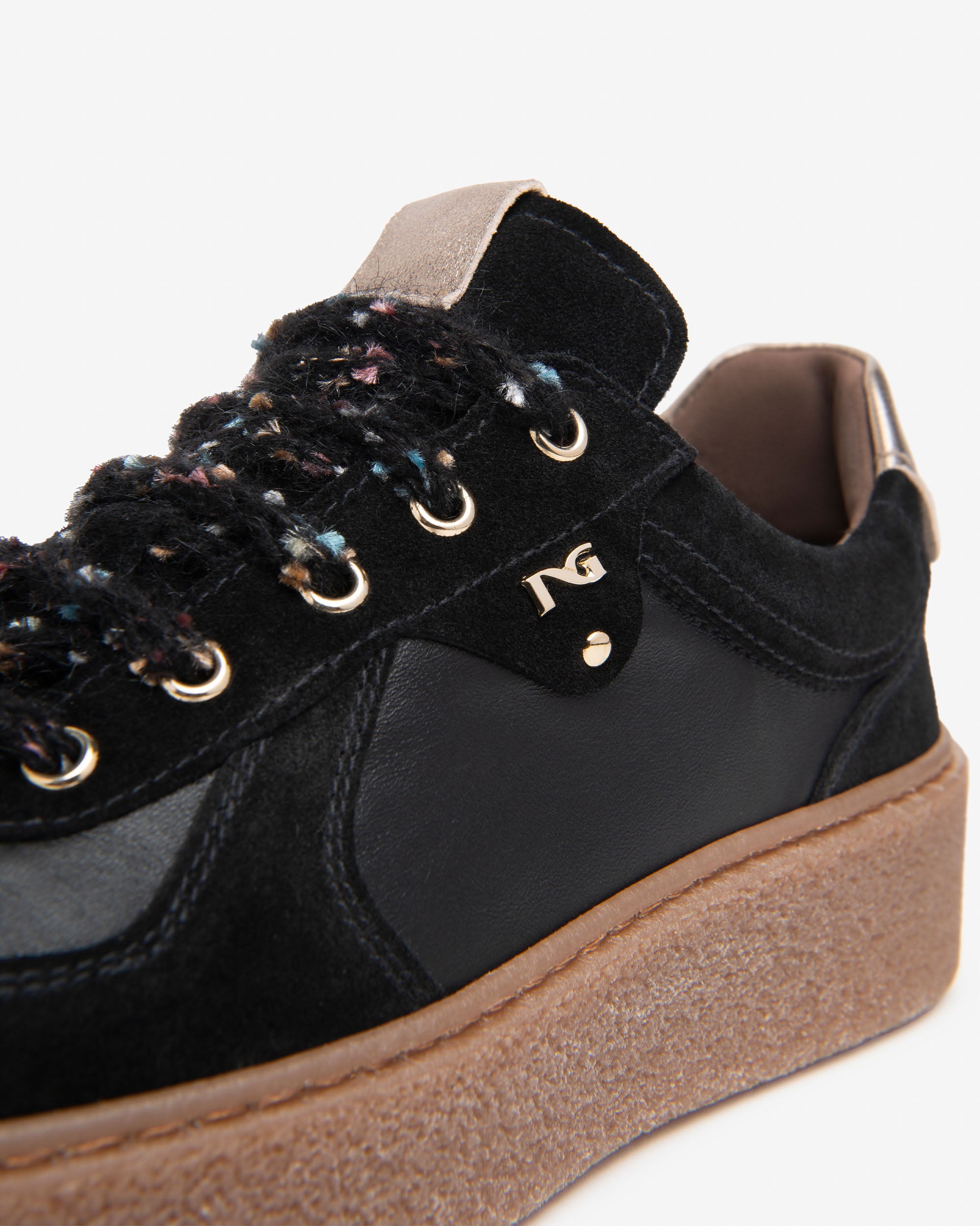 Nero Giardini Sneakers Baskets Cuir Daim Femme Plateforme