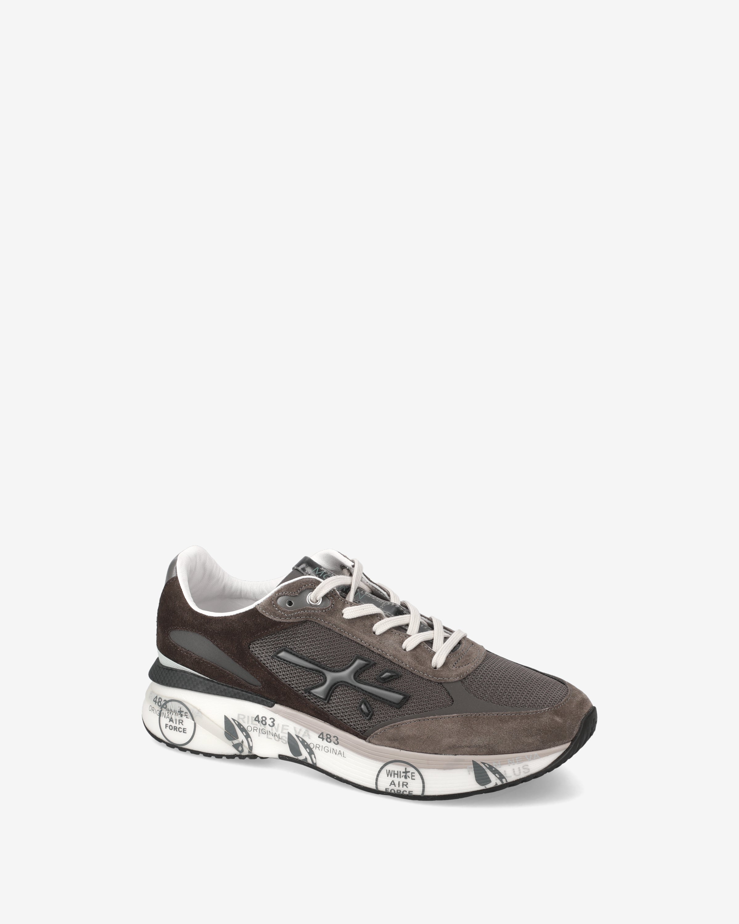 Premiata Moerun 6446 Sneakers Gris Marron Crème