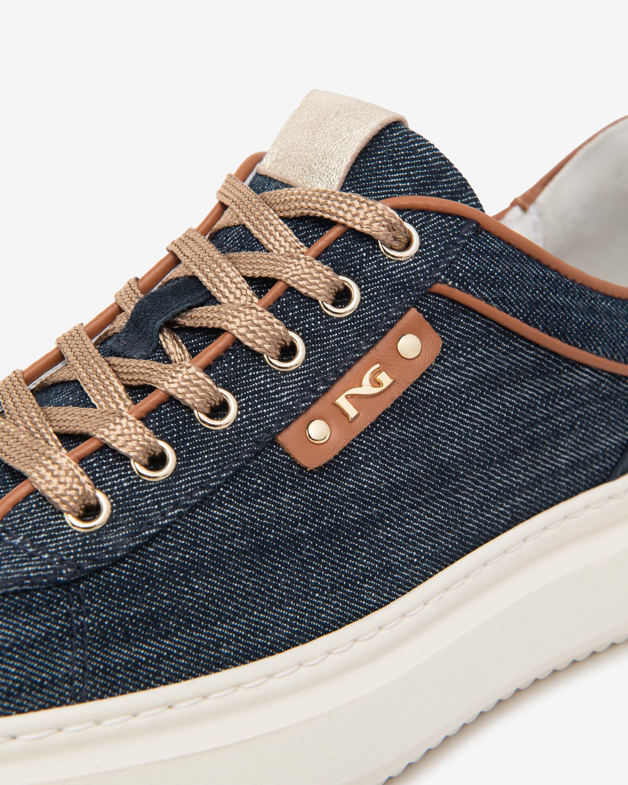 Nero Giardini Sneakers Baskets Cuir Femme Confort