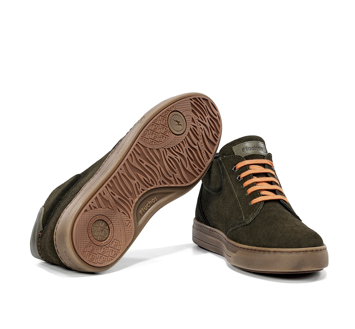 Fluchos Nemo F2267 bottines vert homme slip on