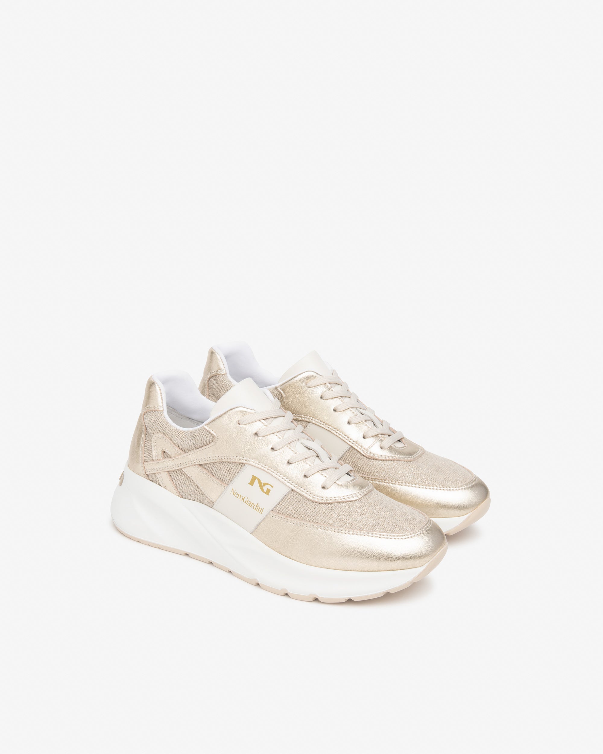 Nero Giardini Sneakers Baskets Femme Daim et Tissu