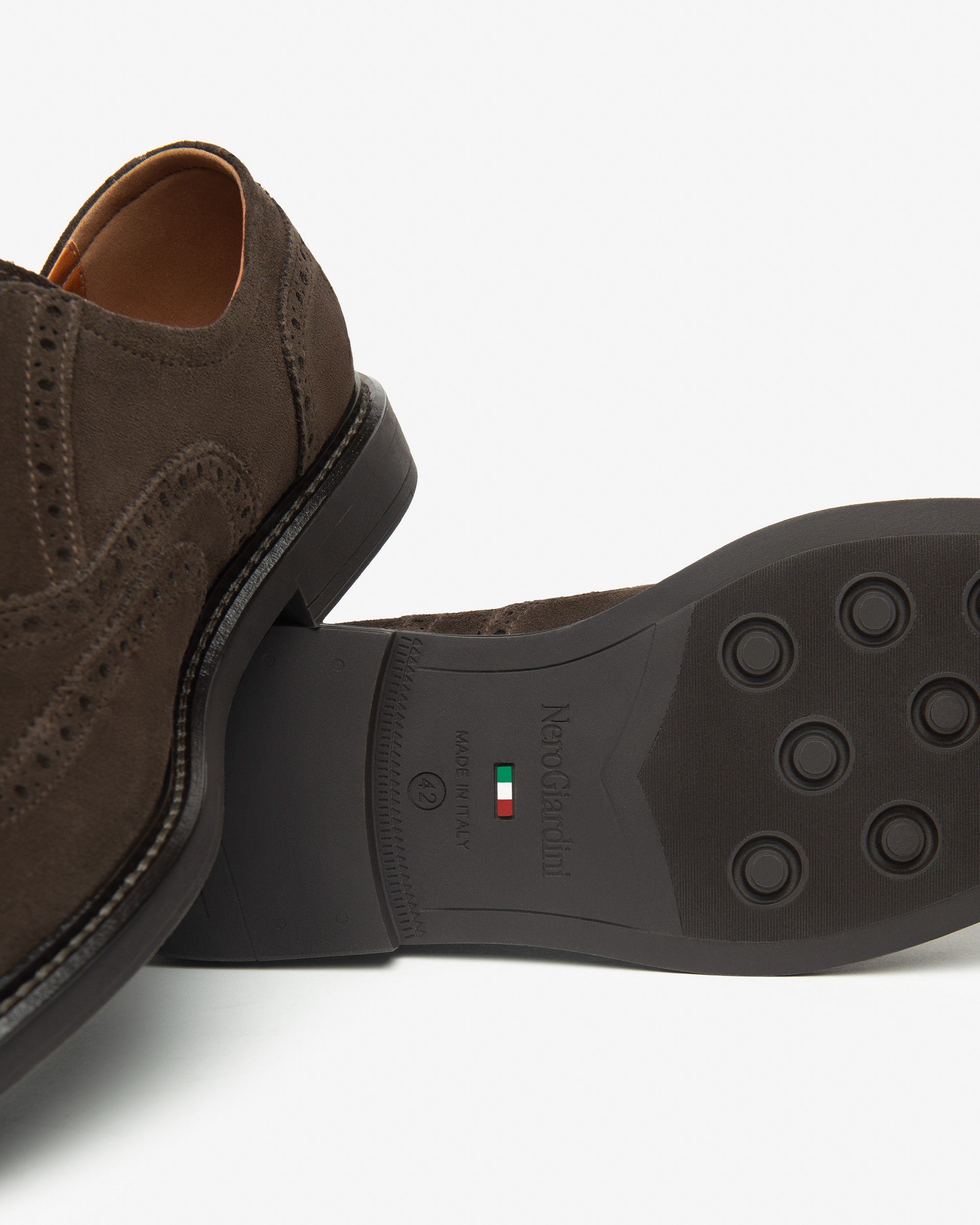 Nero Giardini Tie-up derbies daim homme
