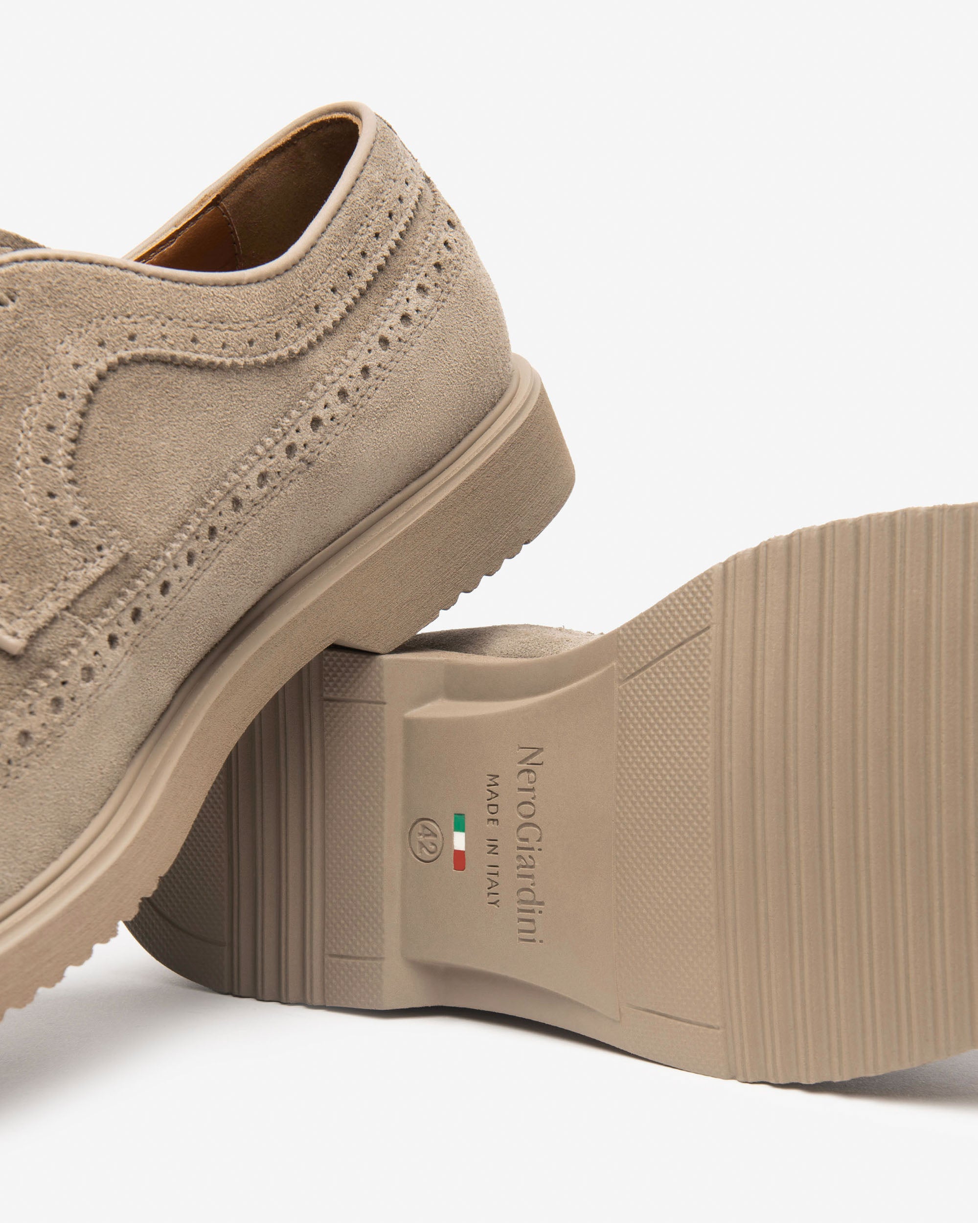 Nero Giardini Derby chaussures daim homme lacets
