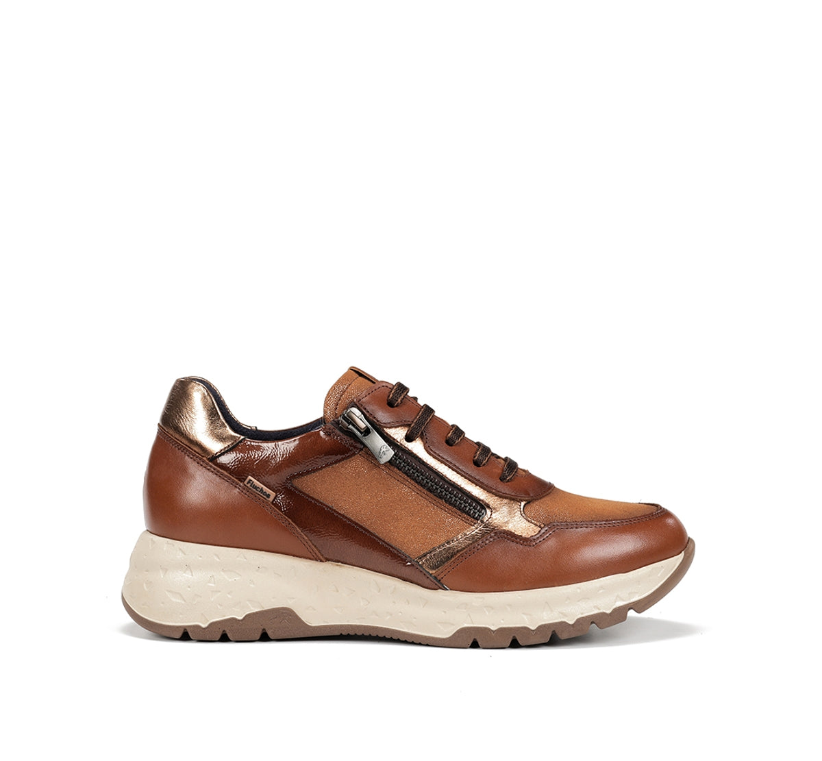 Fluchos Nexus F2308 baskets femme marron cuir