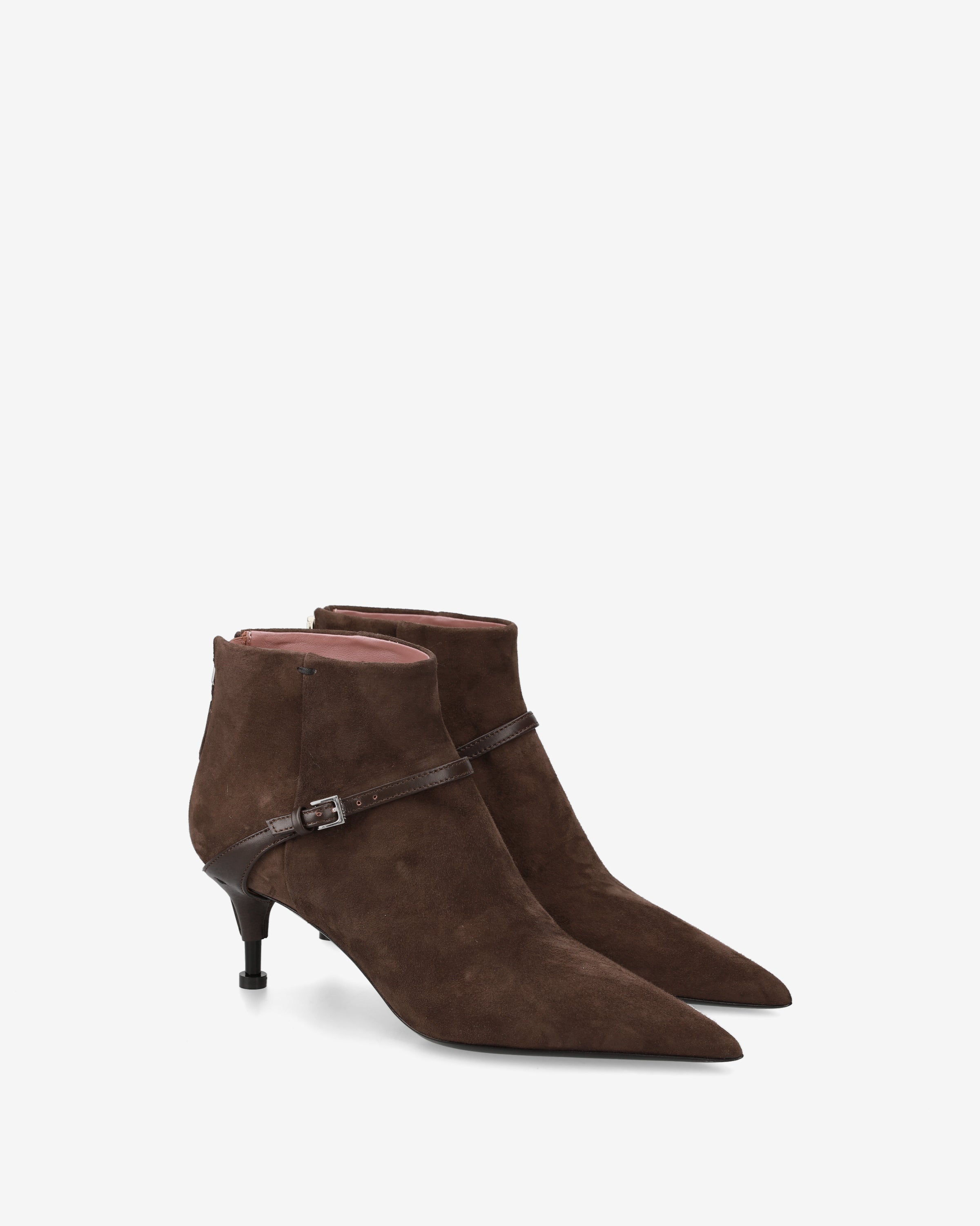 Premiata bottines femme cuir marron talon 65 mm