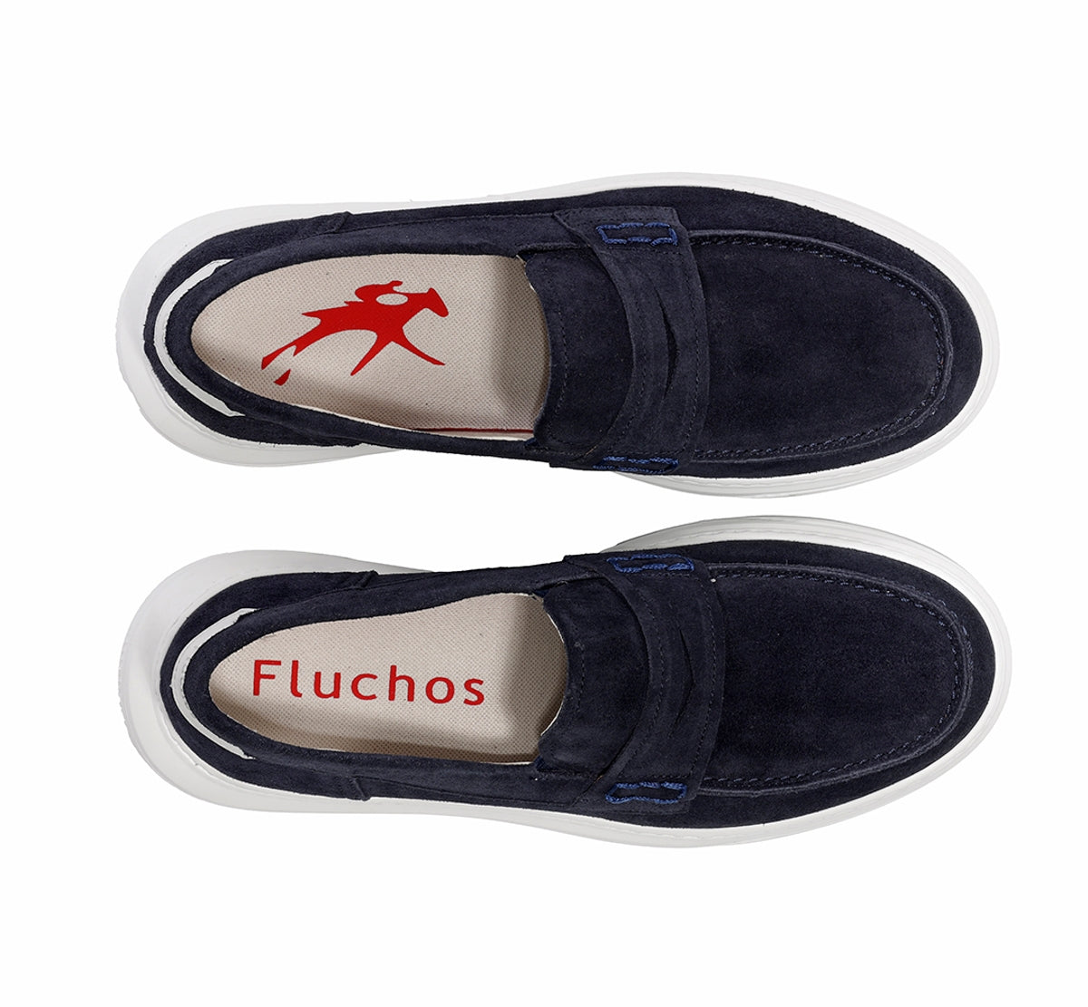 Fluchos Boston F2224 mocassin homme bleu confort