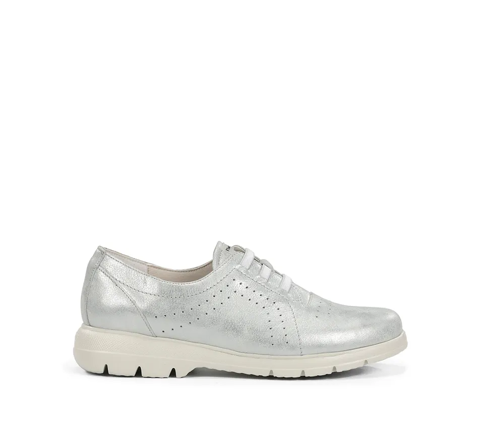Fluchos Gladis F2202 mocassin argent femme
