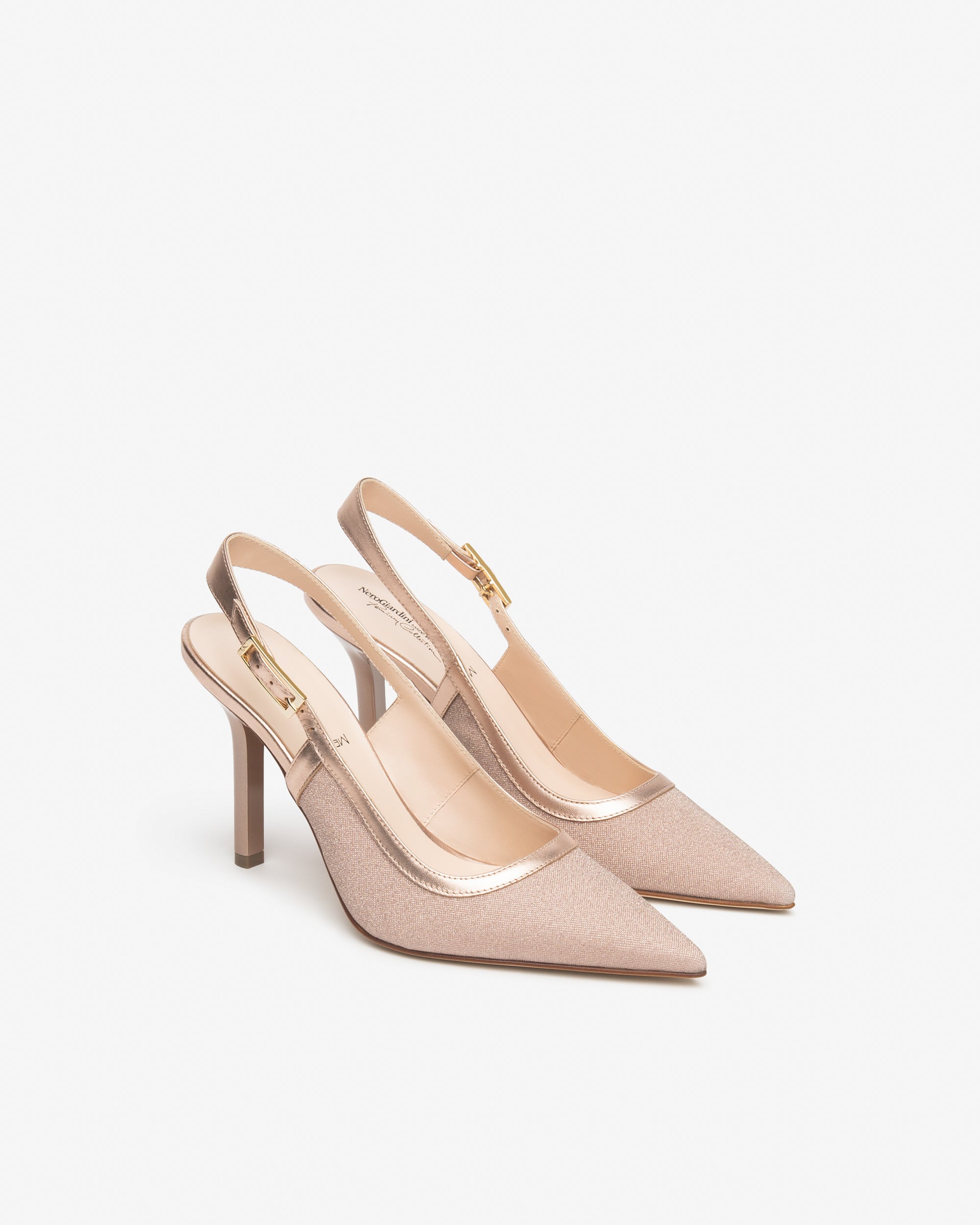 Nero Giardini Slingback escarpins cuir femme tissu Made in Italy