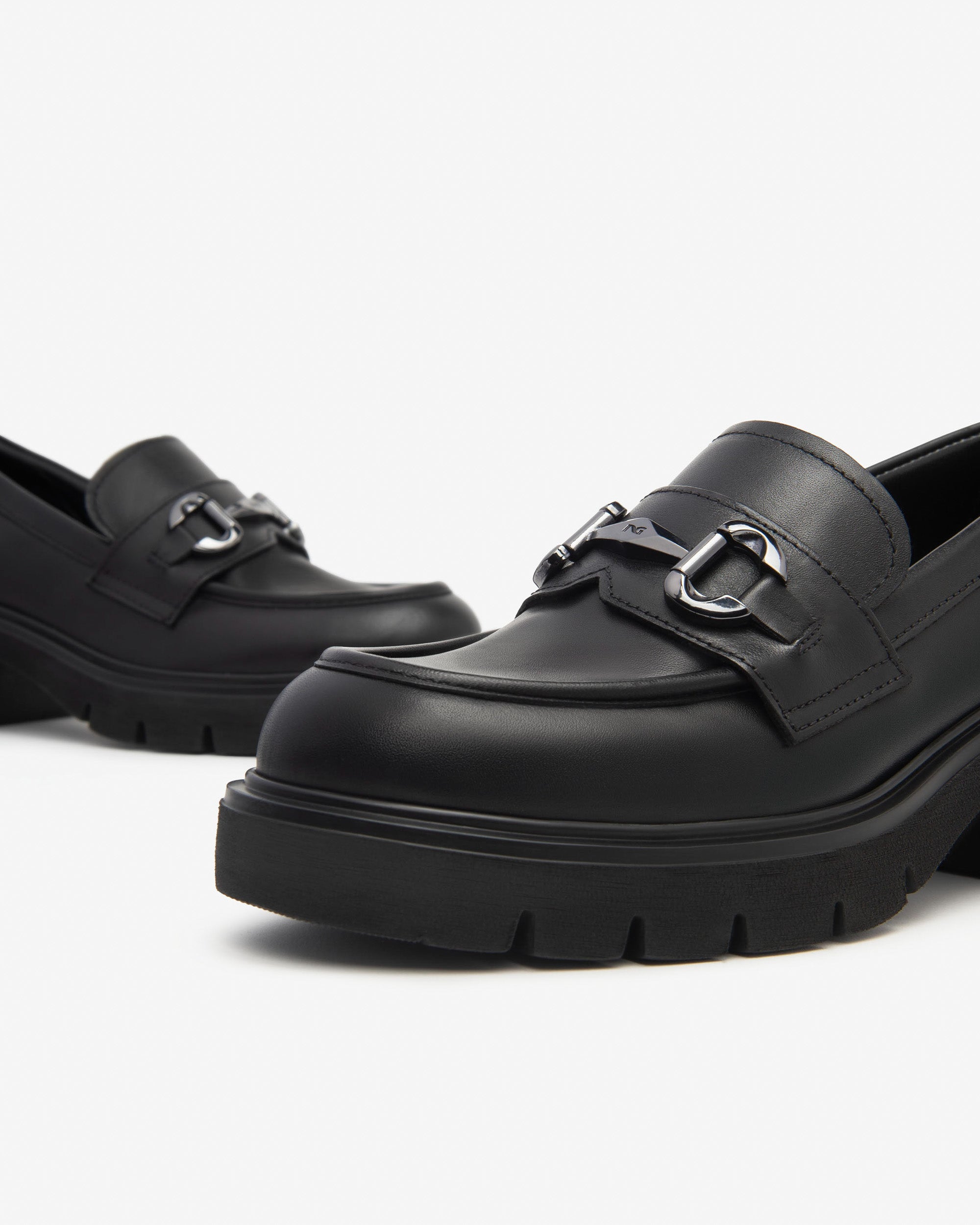 Nero Giardini Loafers mocassins cuir femme talon 60 mm