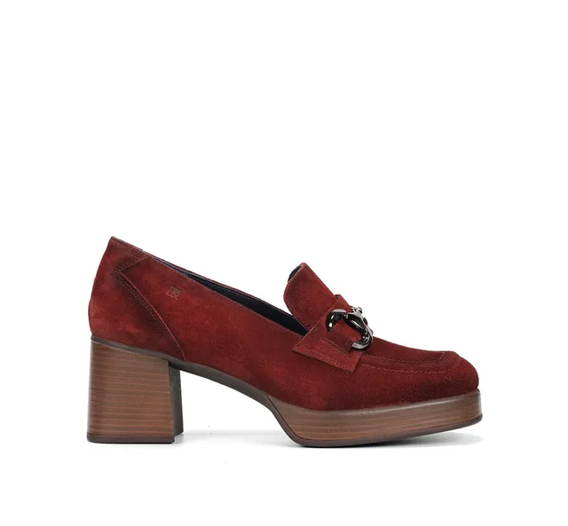 Dorking by Fluchos Cristel D9155 mocassins rouges plateforme