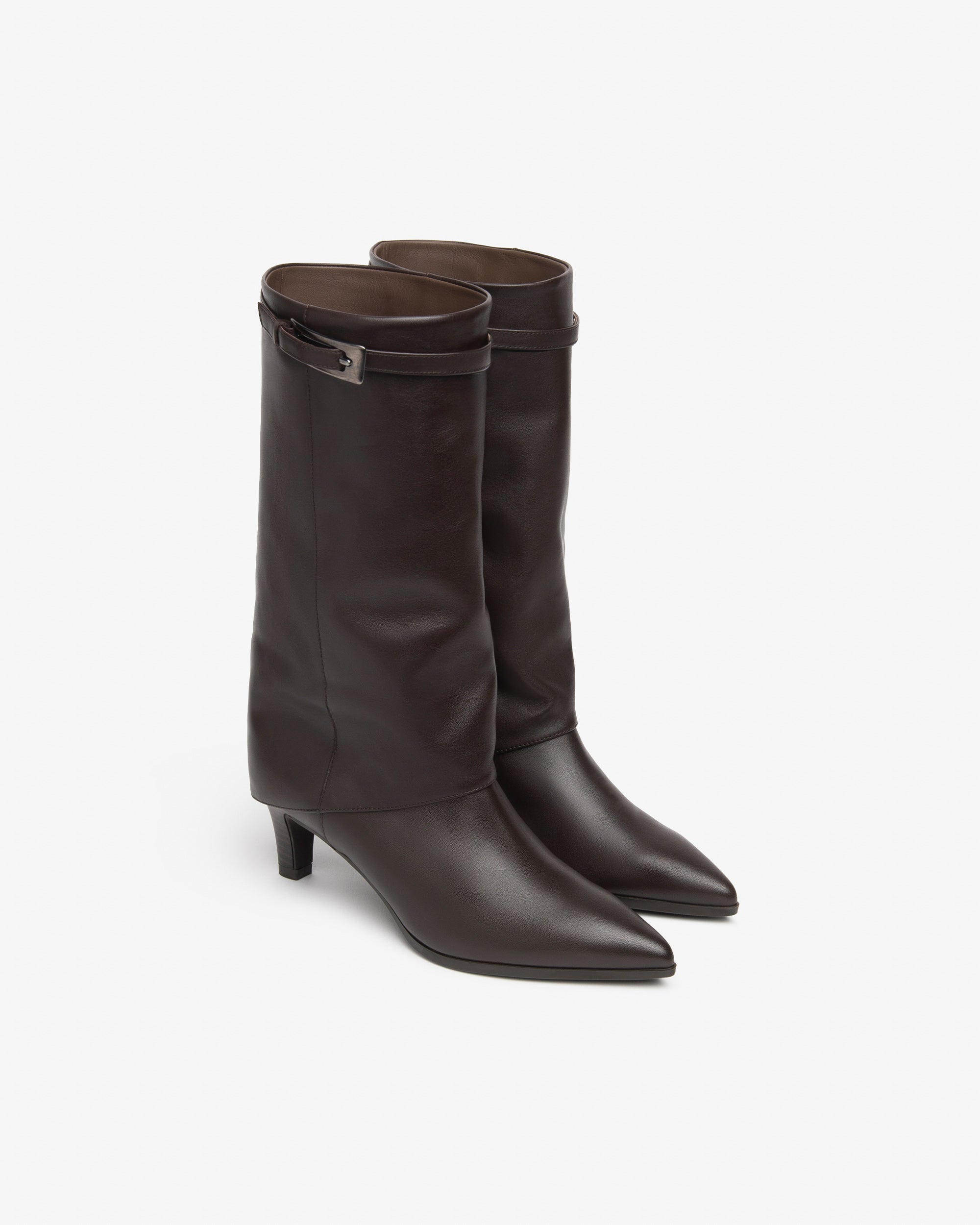 Nero Giardini Boots bottes femme cuir talon 5 cm pointure 38