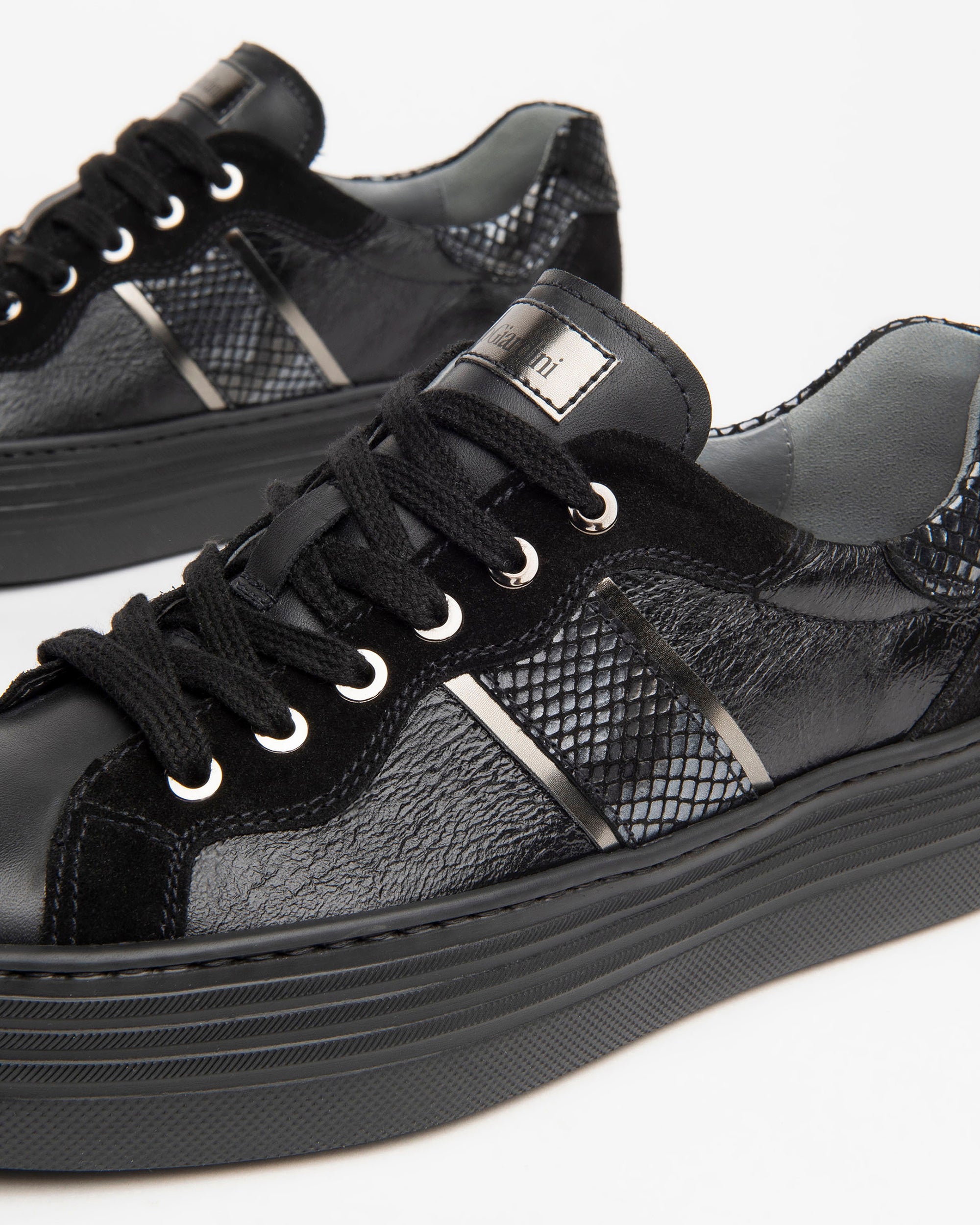Nero Giardini Sneakers baskets femme cuir daim plateforme