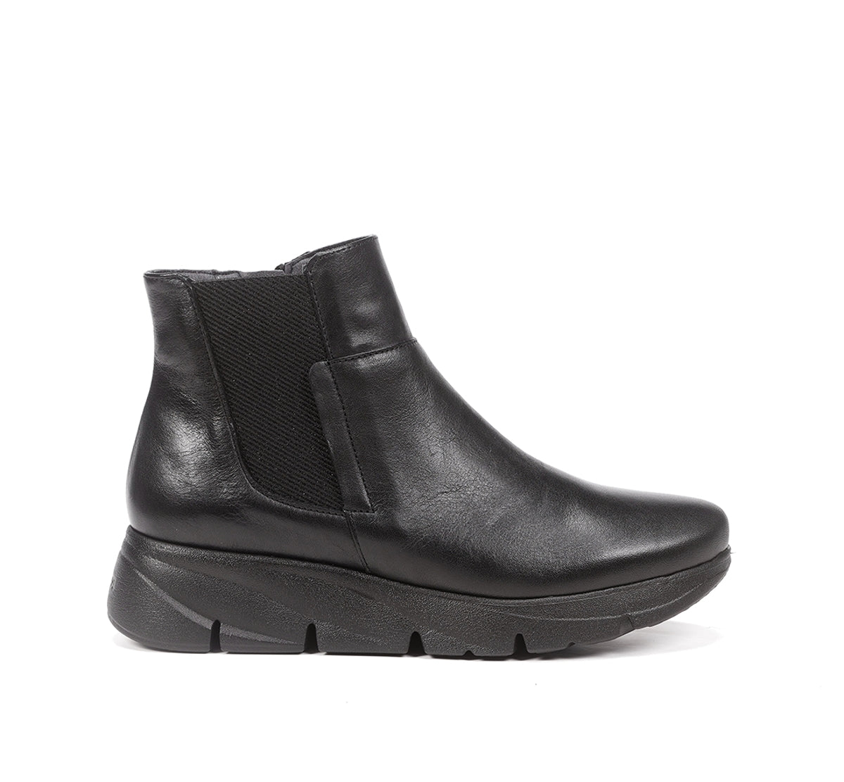Fluchos Bona F1361 bottines noires femme compensées