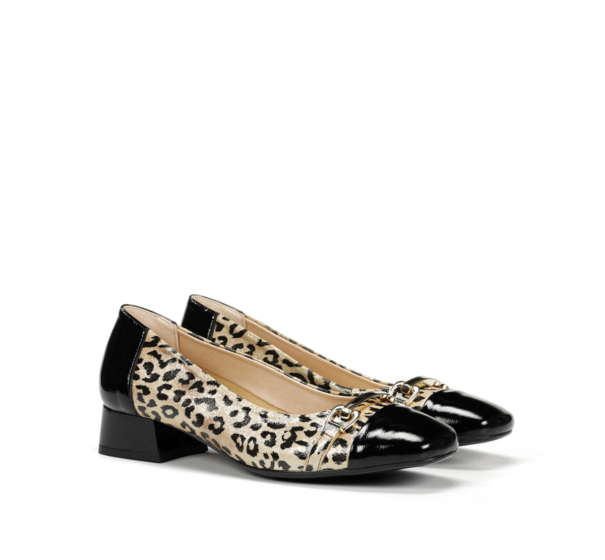 Dorking Gia D9304 mocassins noirs femme cuir talon